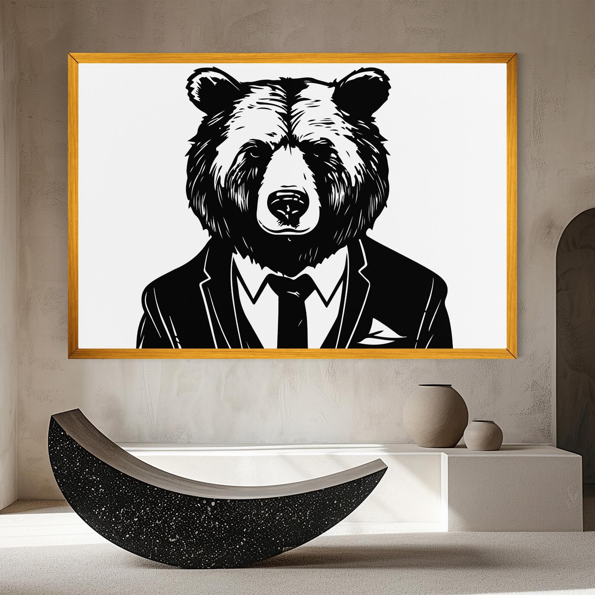 Vászonkép Business Bear mockup 8