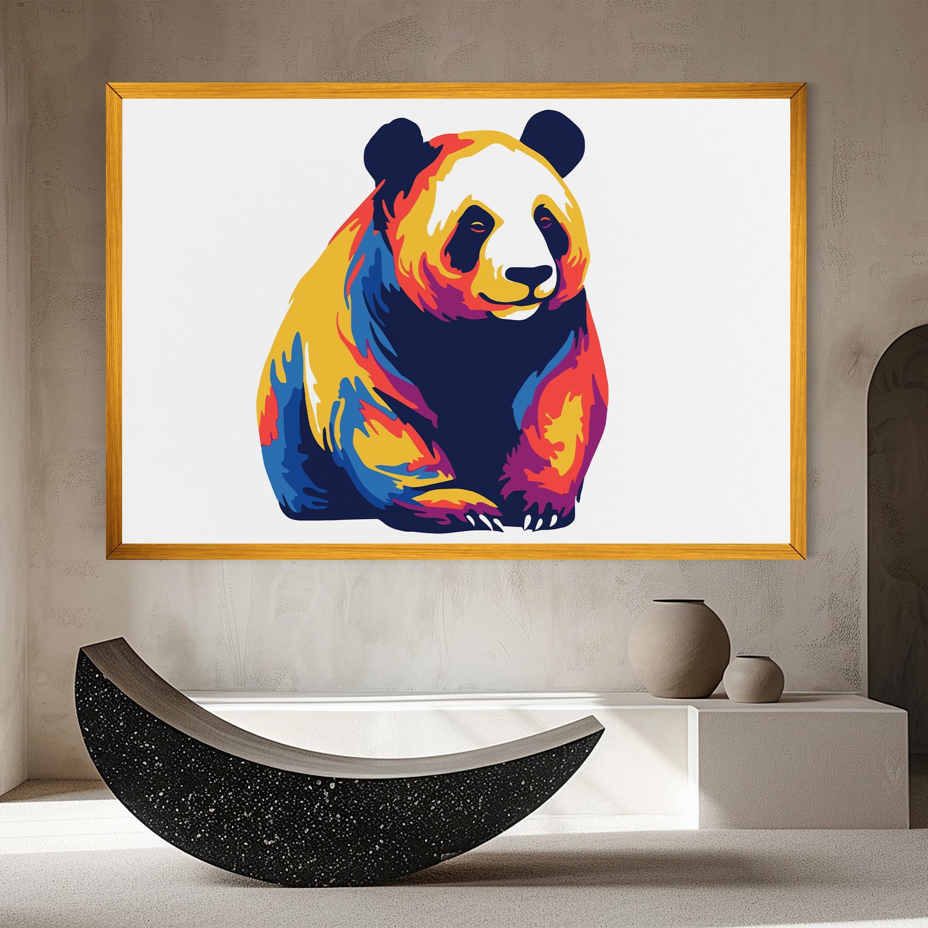 Vászonkép Cute Panda mockup 8