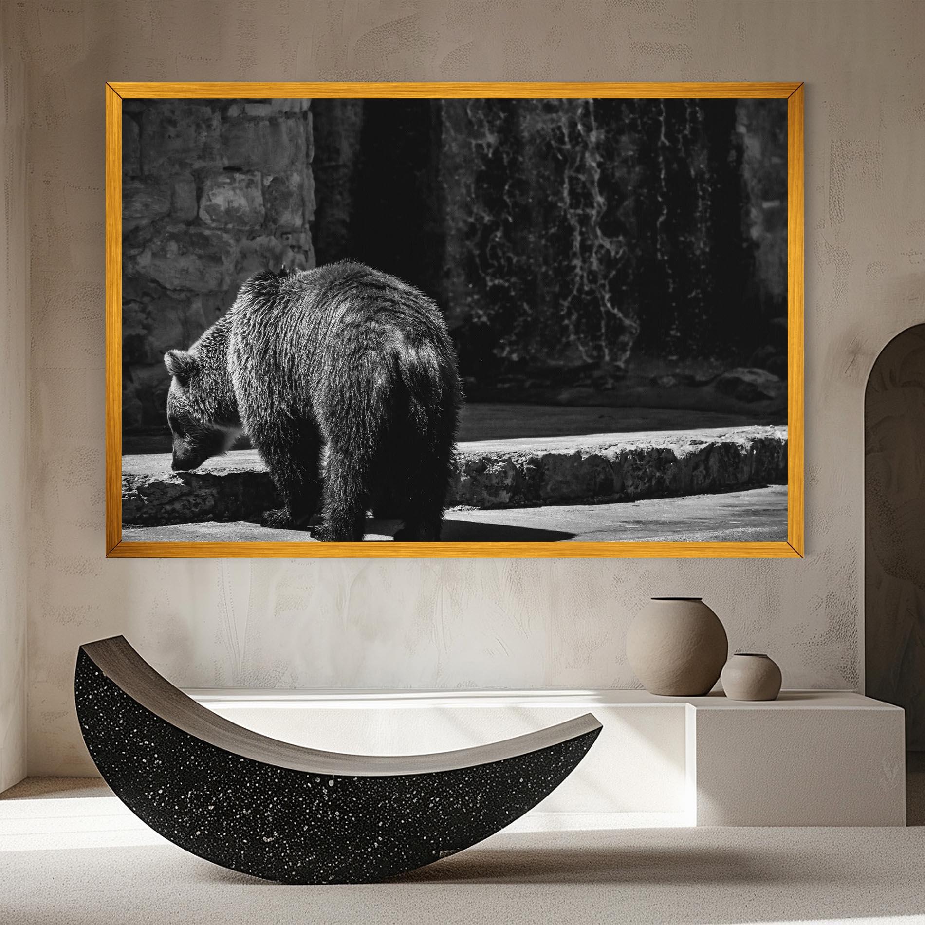 Vászonkép Grey Bear mockup 8