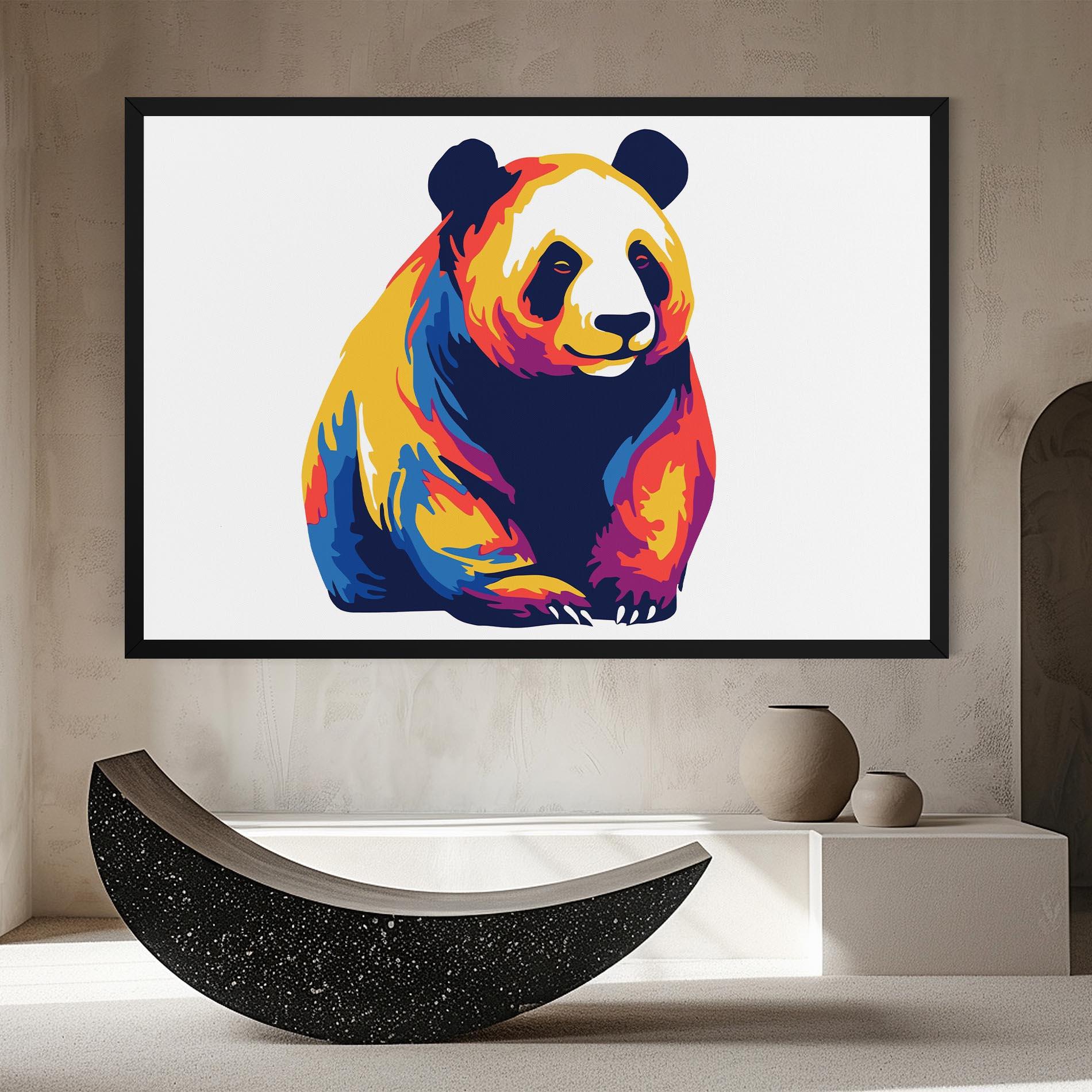Vászonkép Cute Panda mockup 8