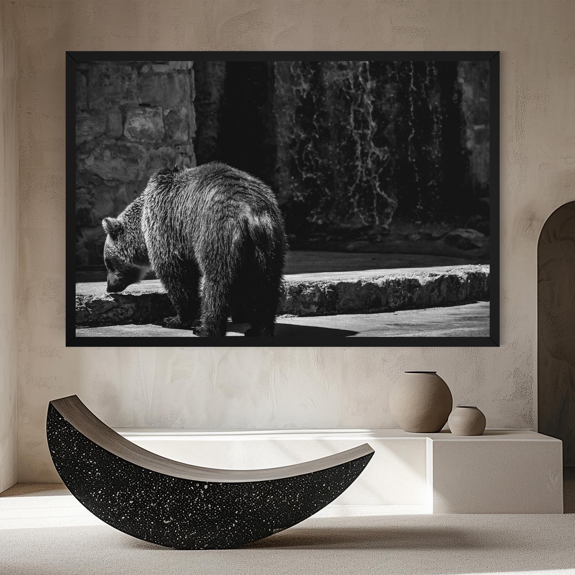 Vászonkép Grey Bear mockup 8