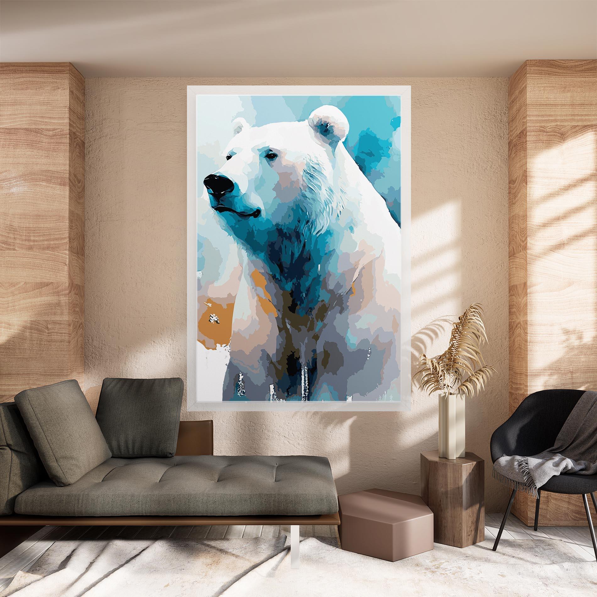 Vászonkép Beautiful Icebear mockup 8