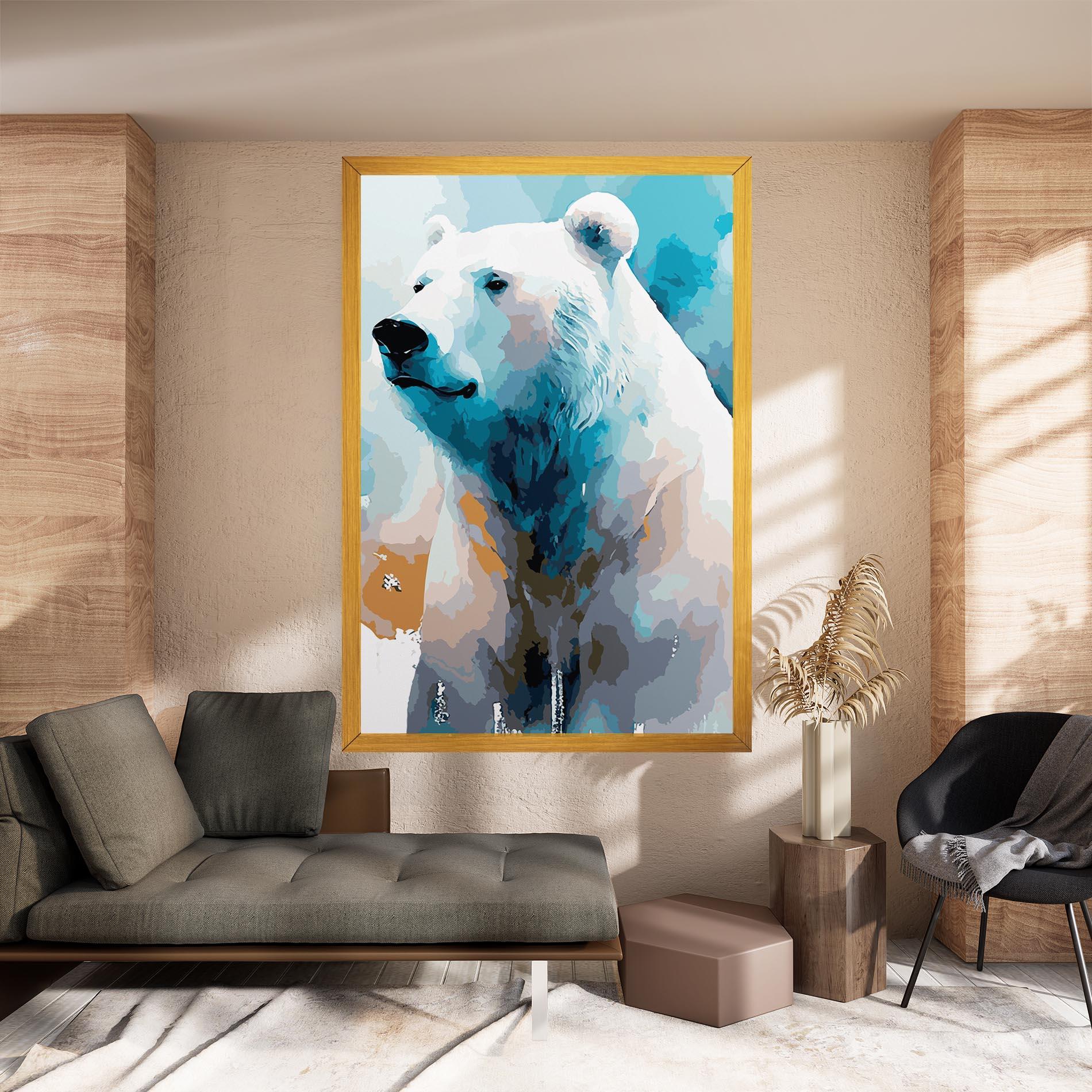 Vászonkép Beautiful Icebear mockup 8