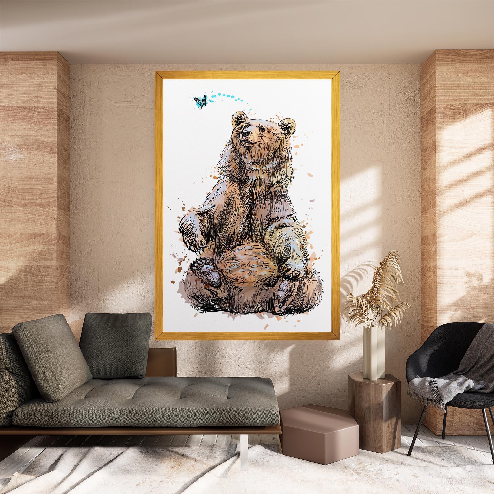 Vászonkép Butterfly Bear mockup 8