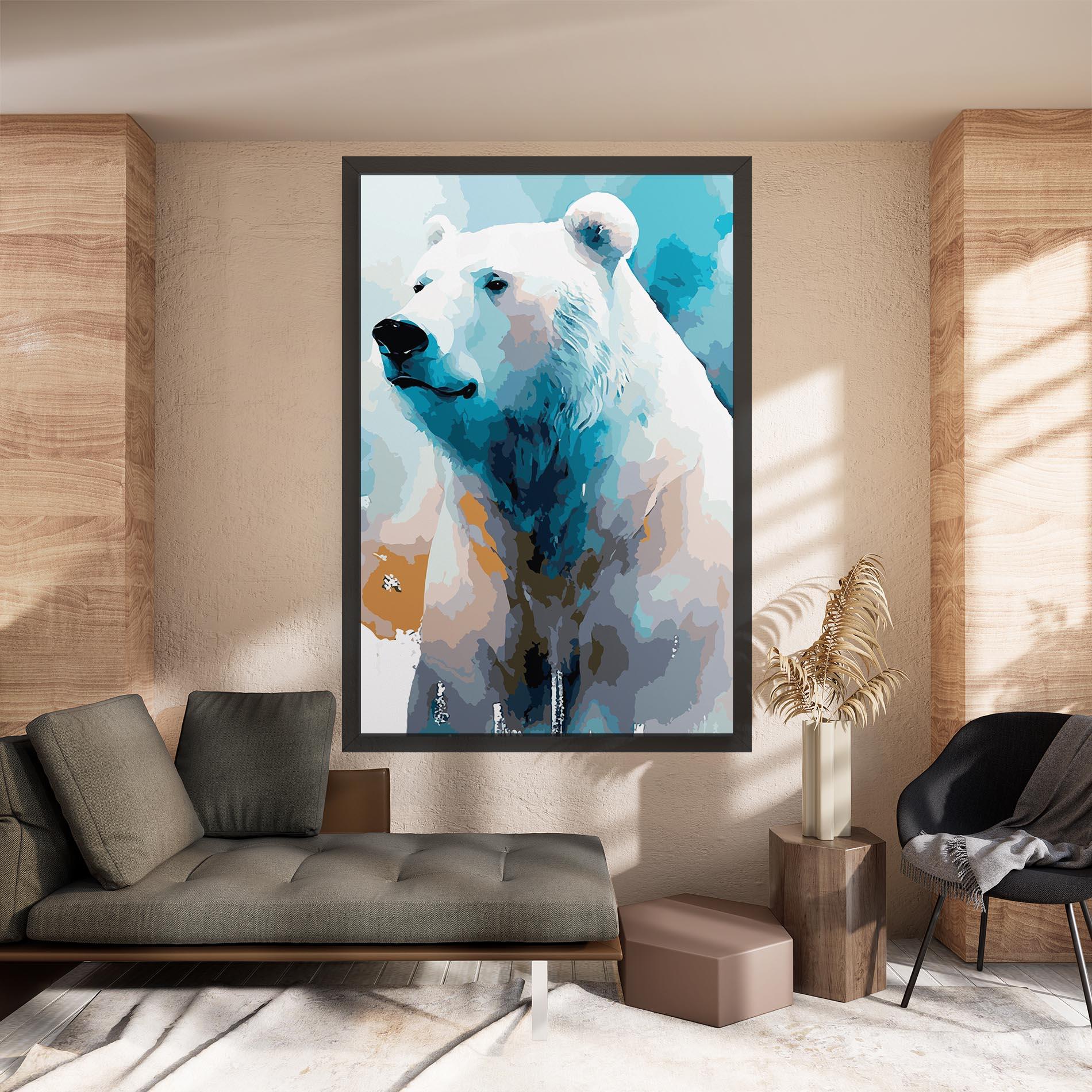 Vászonkép Beautiful Icebear mockup 8