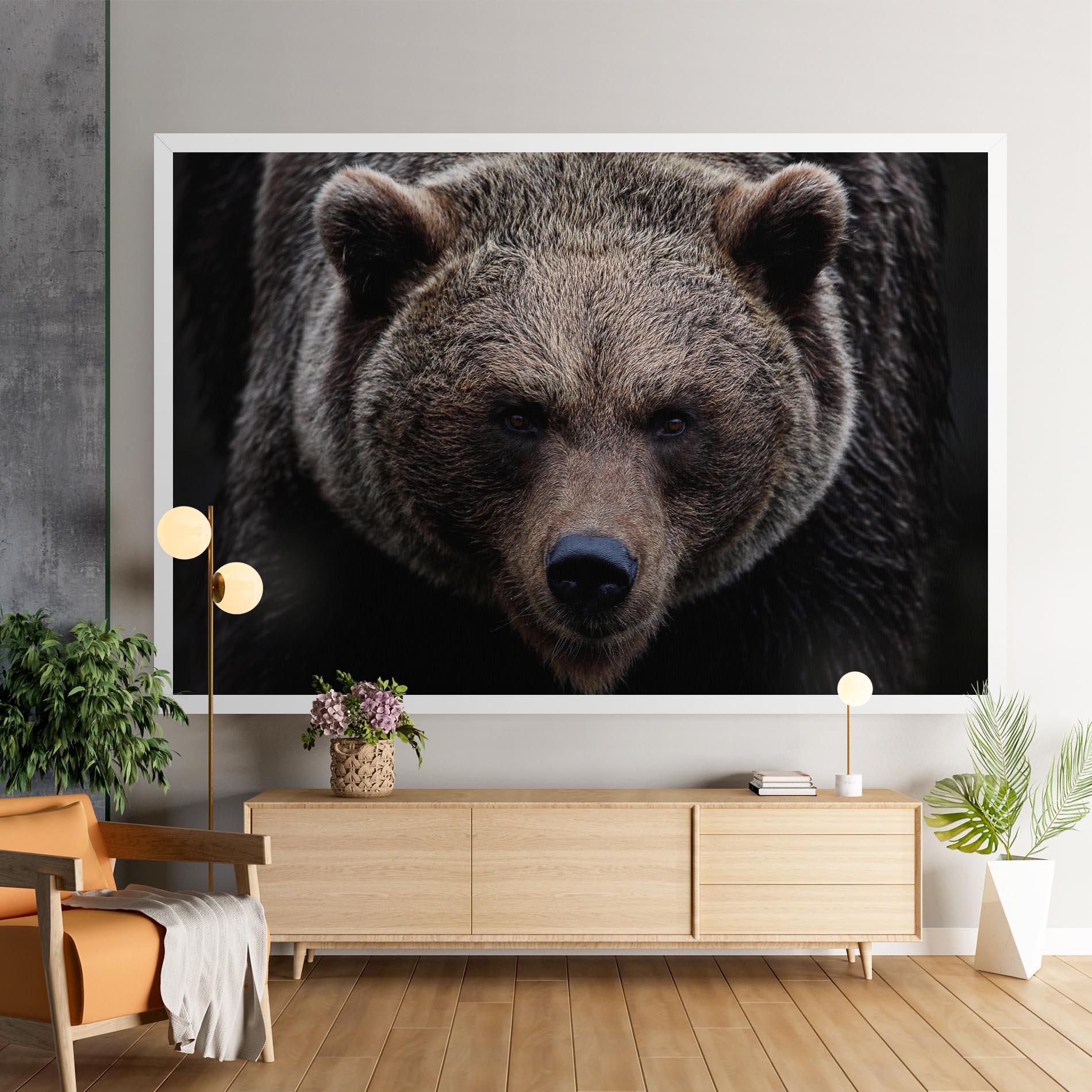 Vászonkép Brown Bear mockup 9