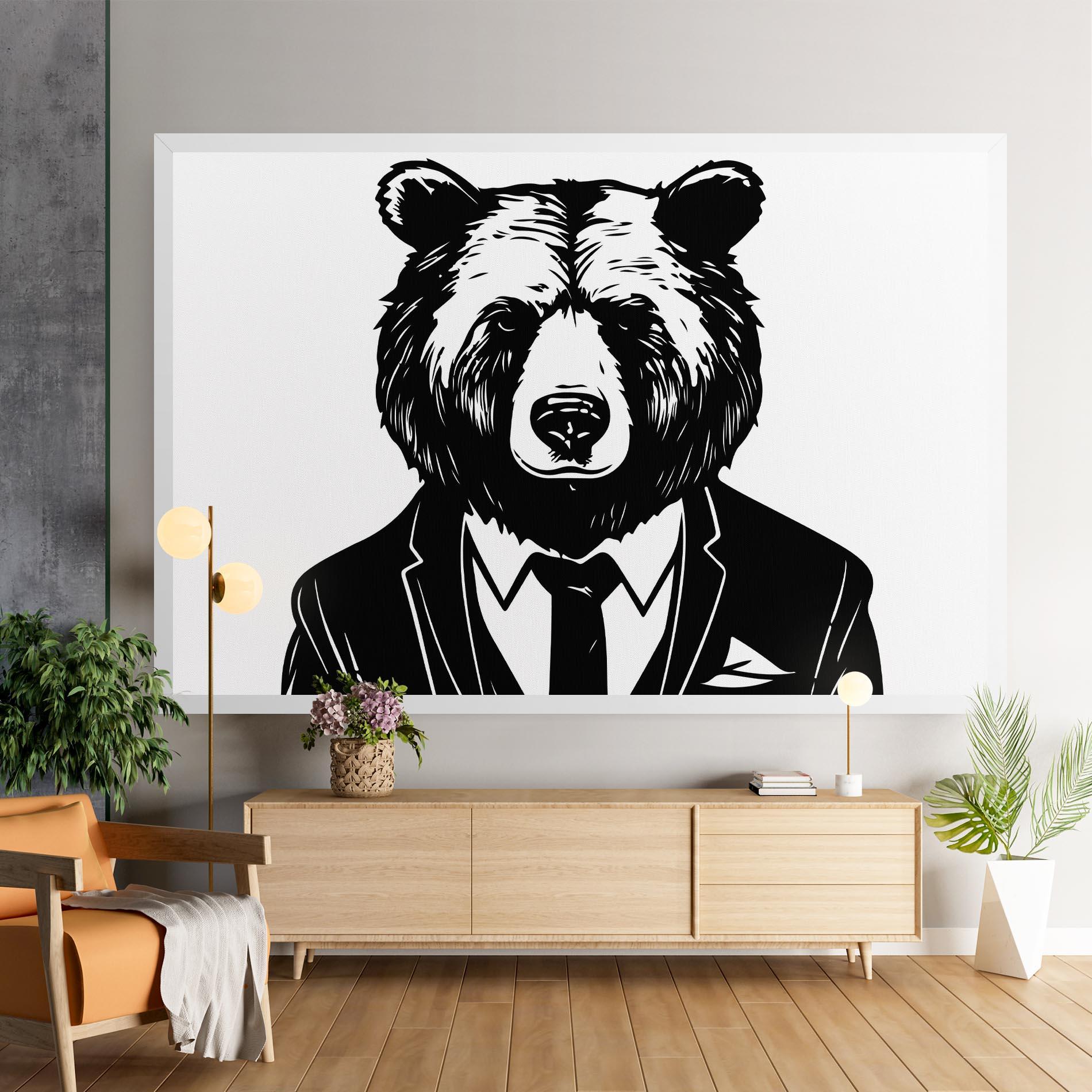 Vászonkép Business Bear mockup 9