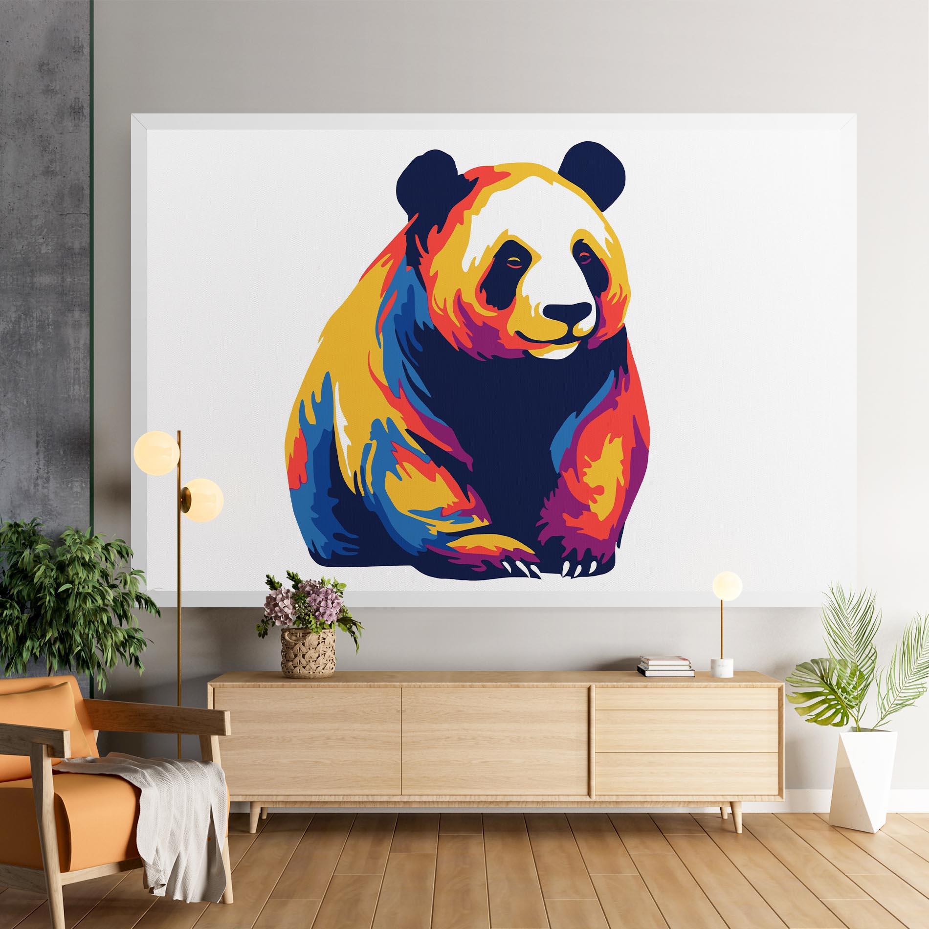 Vászonkép Cute Panda mockup 9