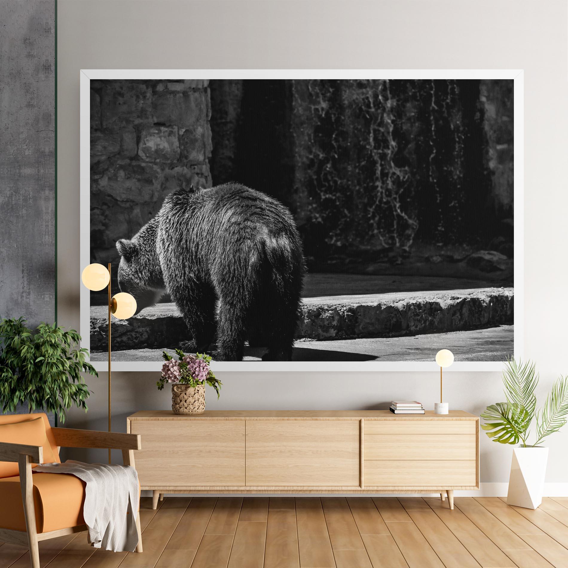 Vászonkép Grey Bear mockup 9
