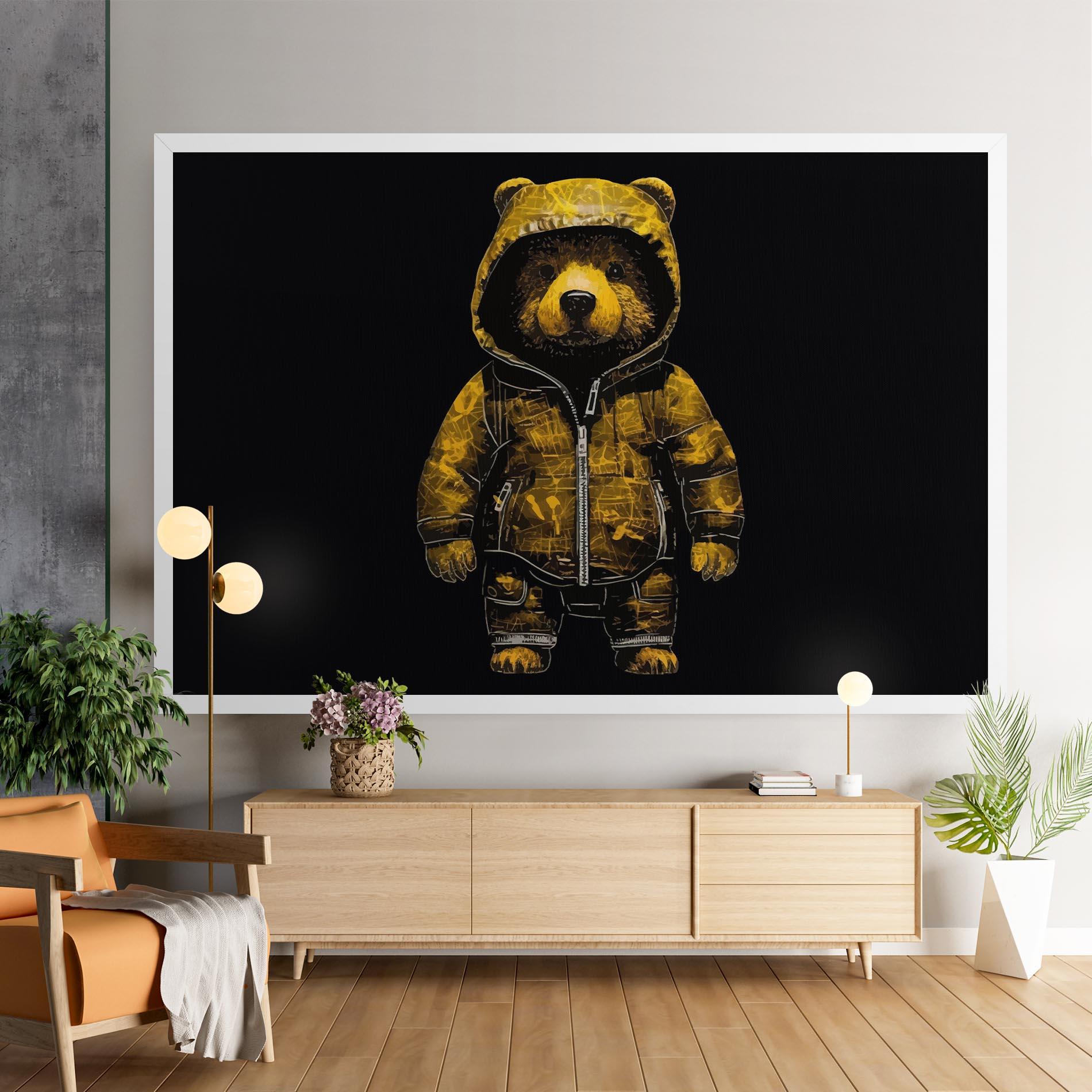 Vászonkép Yellow Bear mockup 9