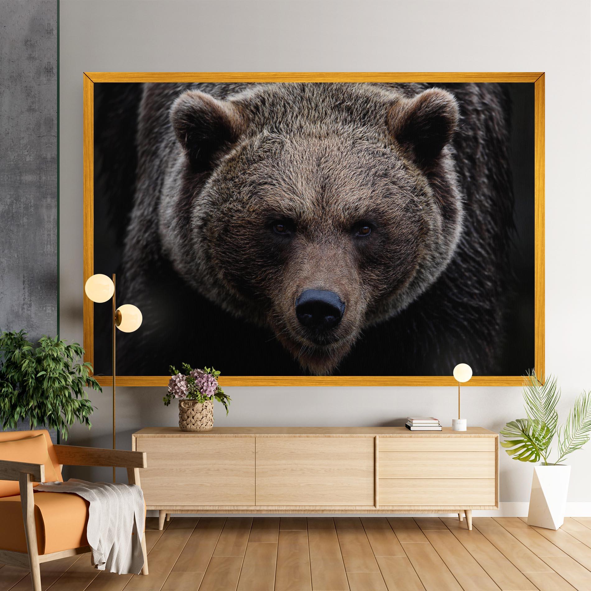 Vászonkép Brown Bear mockup 9