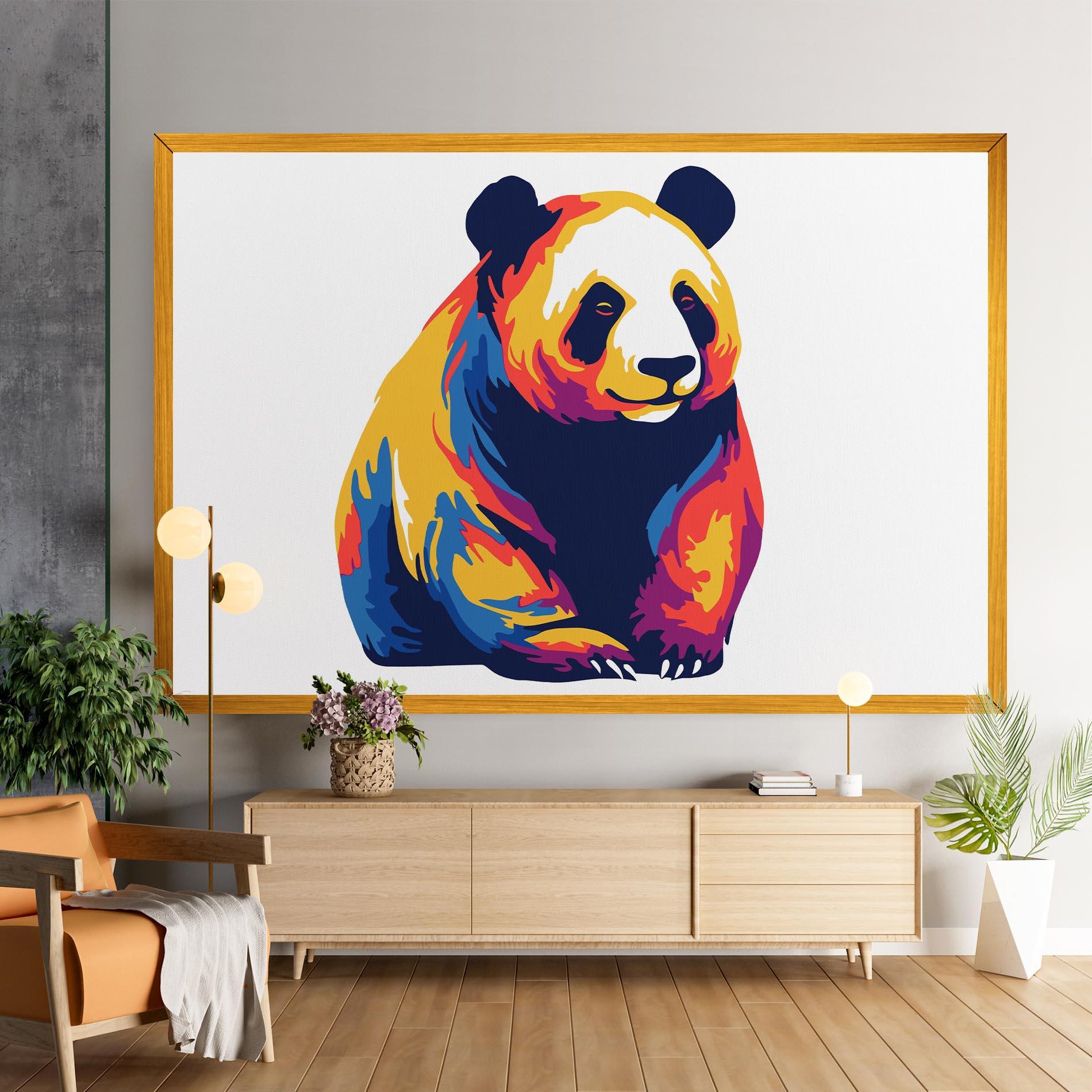 Vászonkép Cute Panda mockup 9