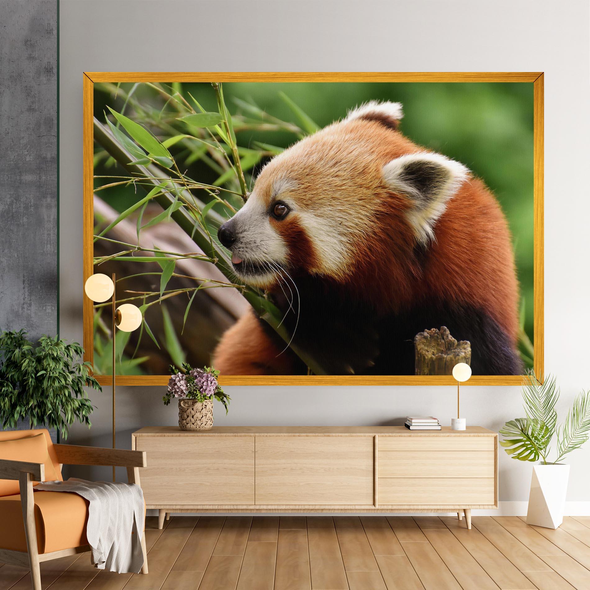 Vászonkép Cute Red Panda mockup 9