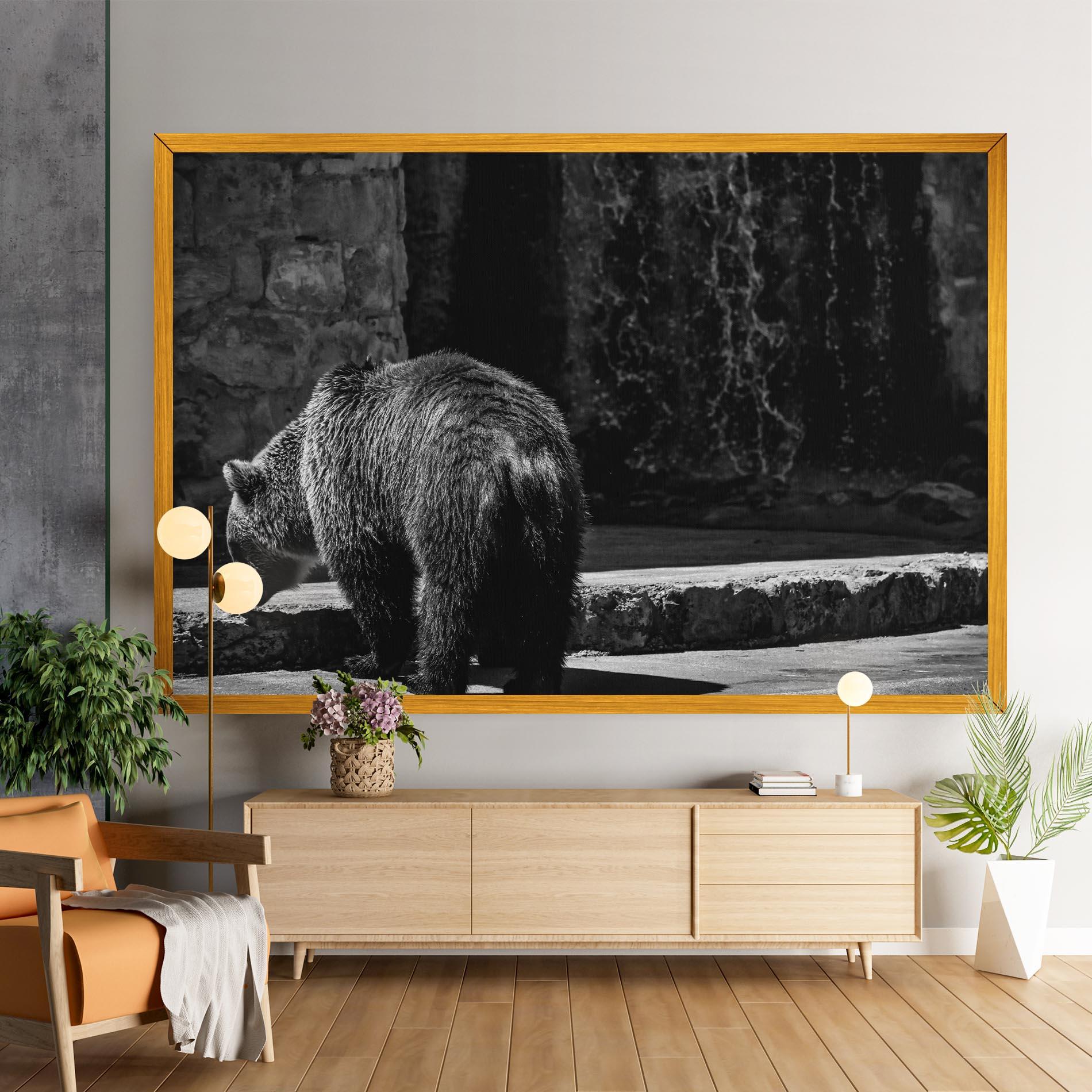 Vászonkép Grey Bear mockup 9