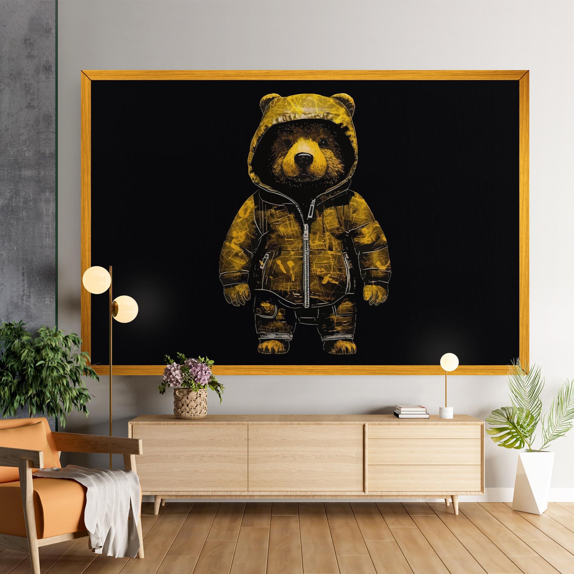 Vászonkép Yellow Bear mockup 9