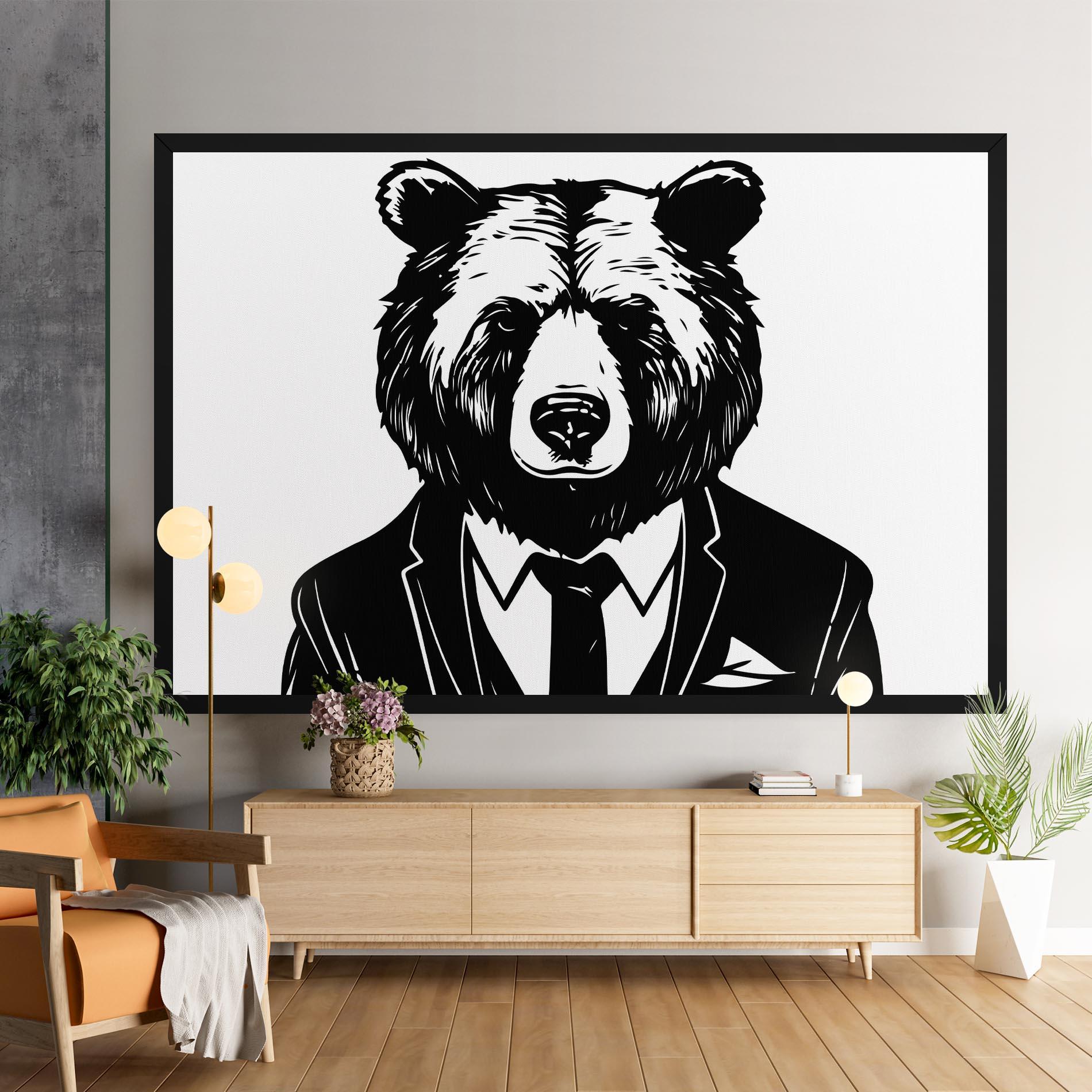 Vászonkép Business Bear mockup 9
