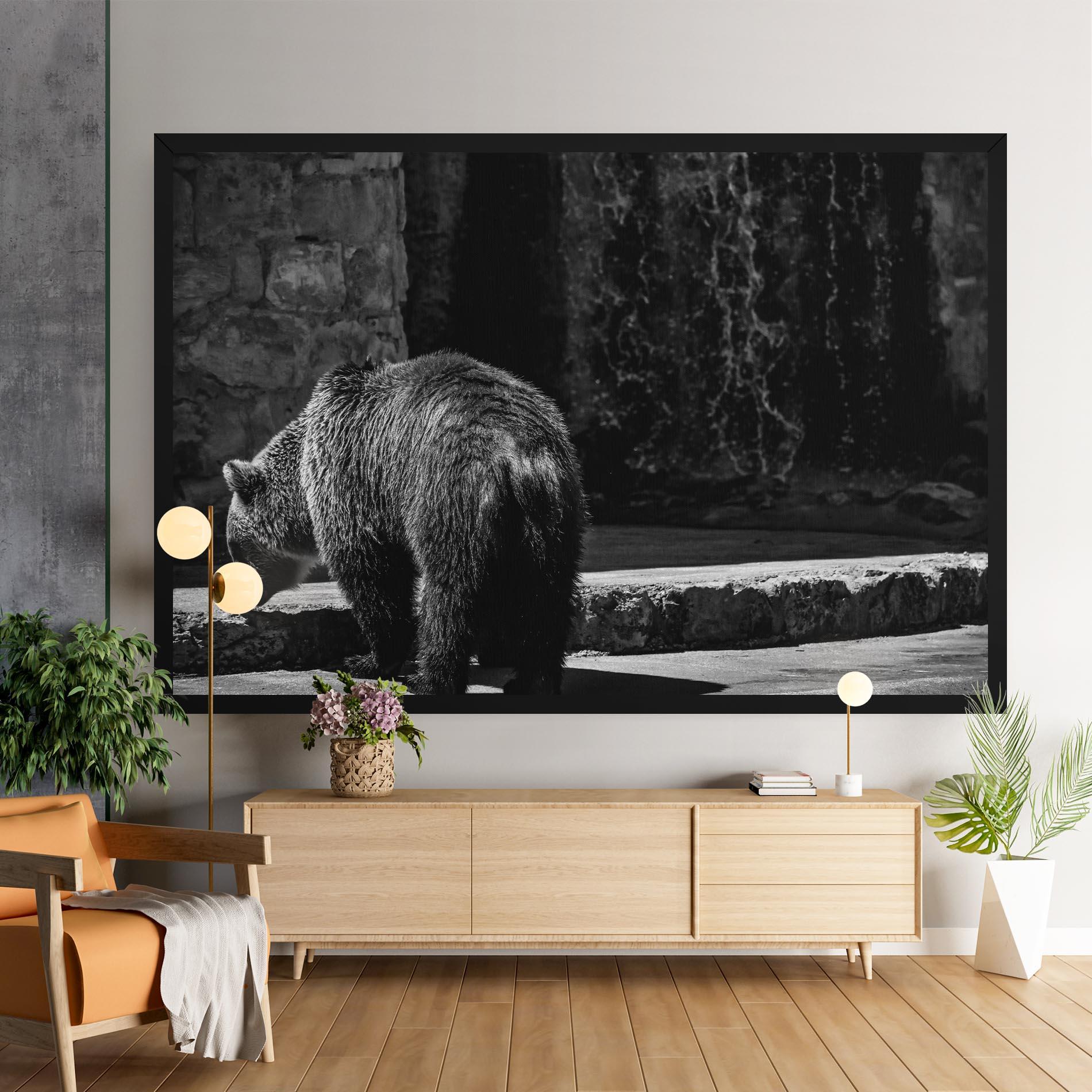 Vászonkép Grey Bear mockup 9