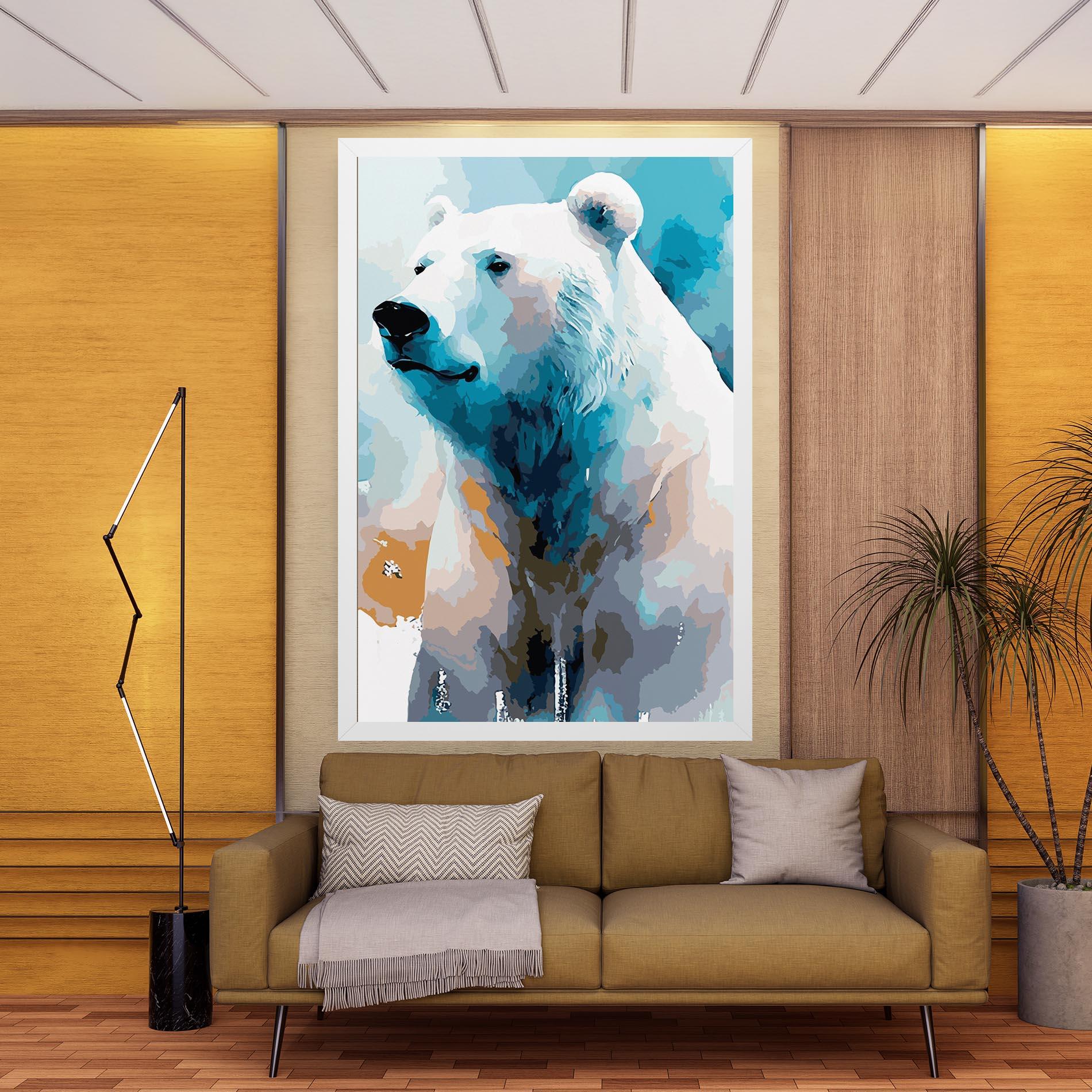 Vászonkép Beautiful Icebear mockup 9