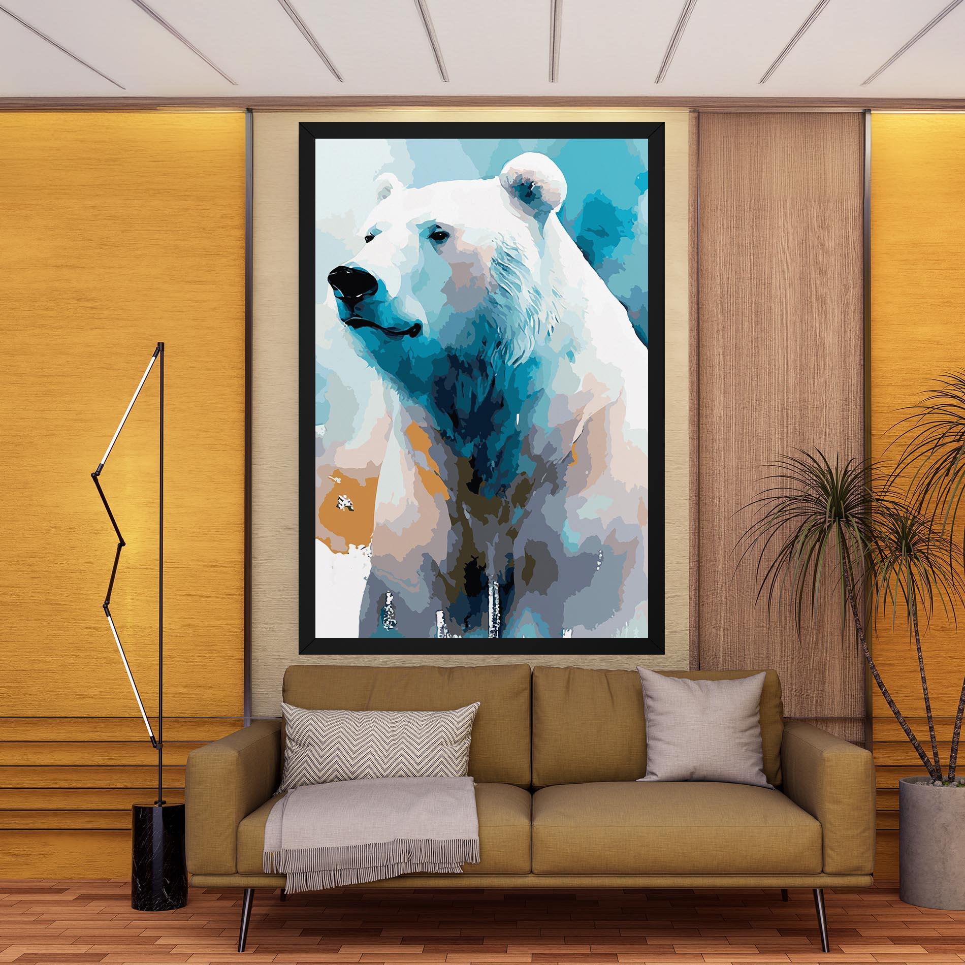 Vászonkép Beautiful Icebear mockup 9