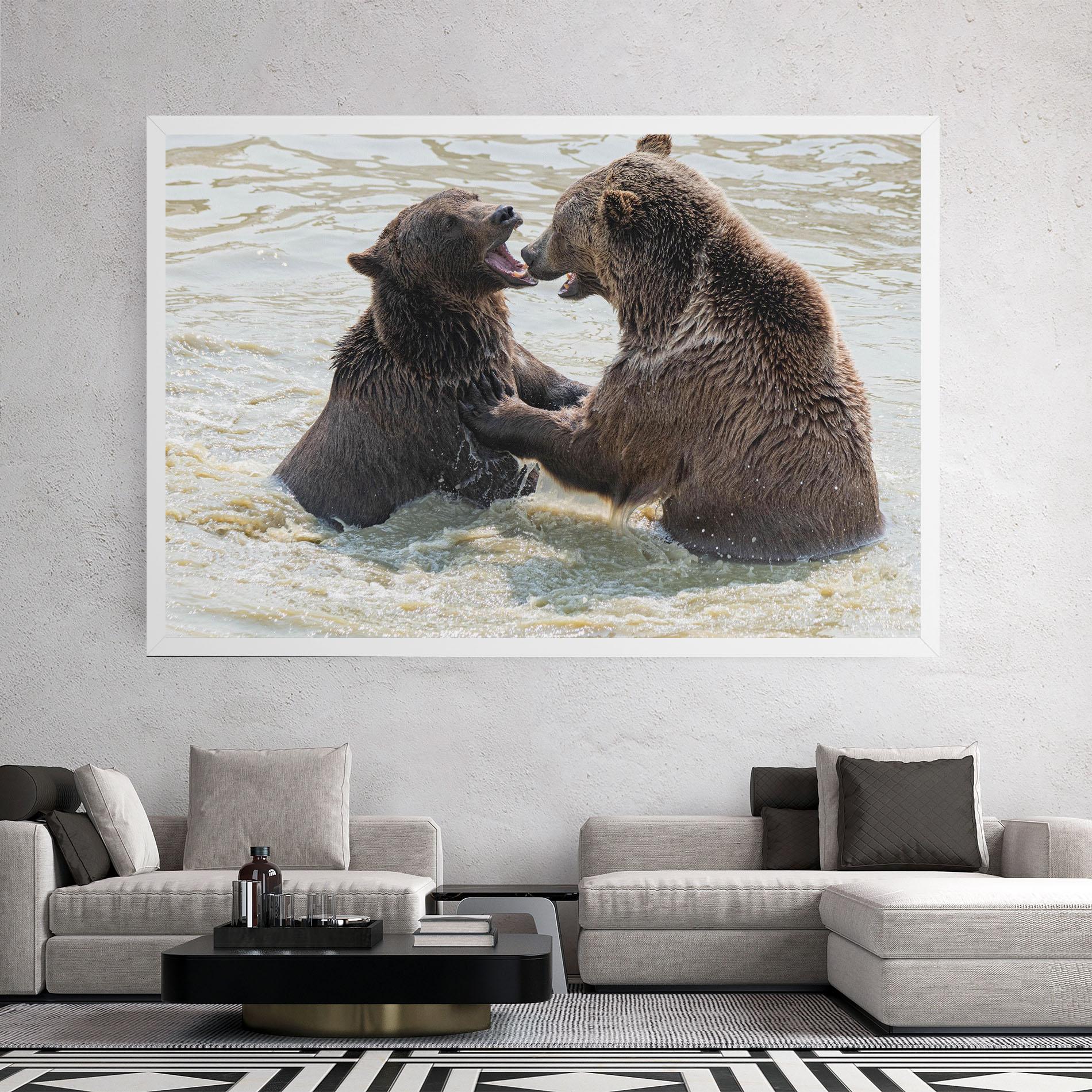 Vászonkép Bears Fighting mockup 2