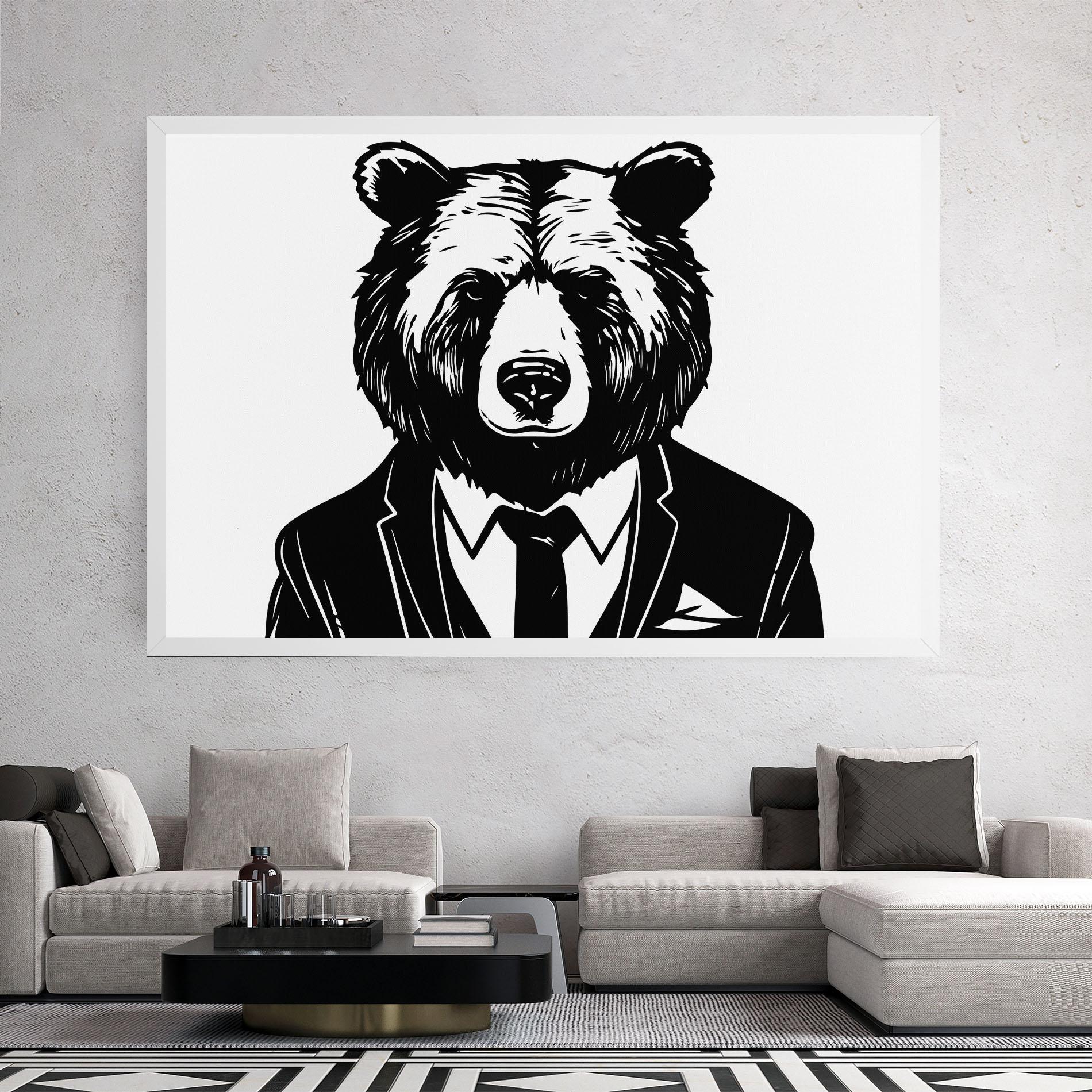 Vászonkép Business Bear mockup 2