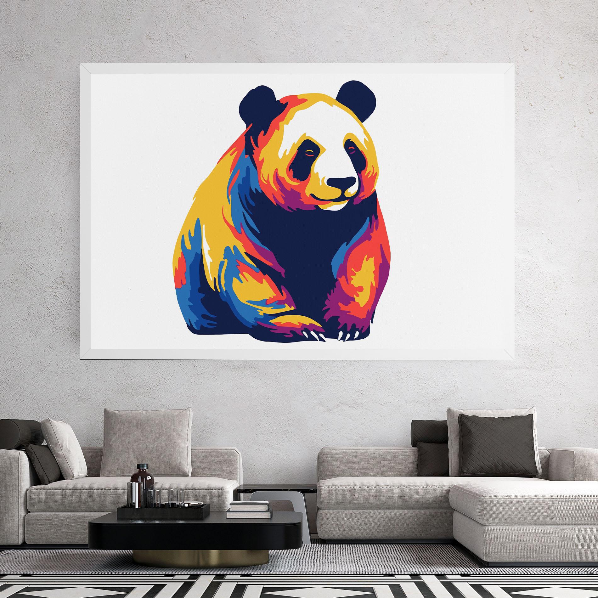 Vászonkép Cute Panda mockup 2
