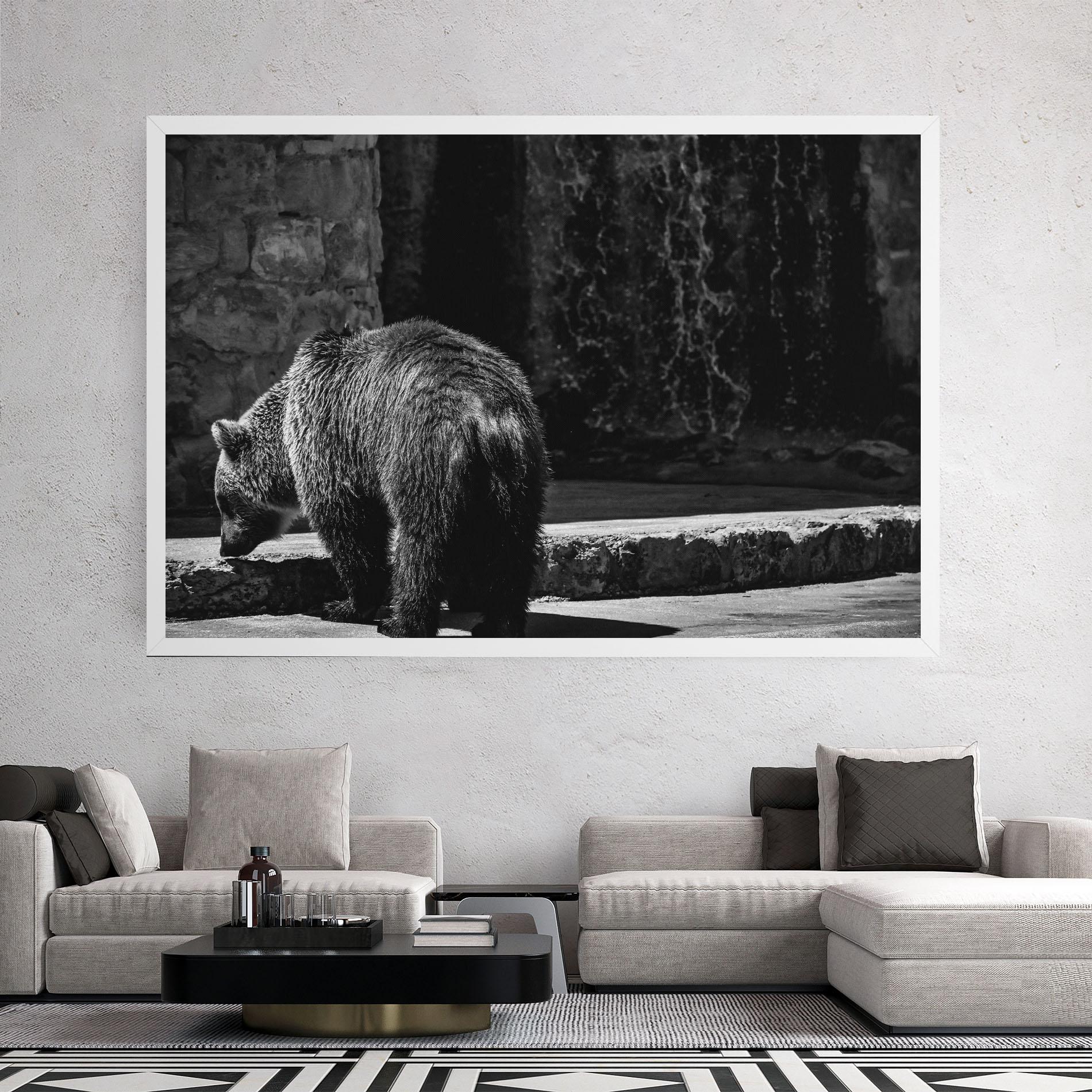 Vászonkép Grey Bear mockup 2