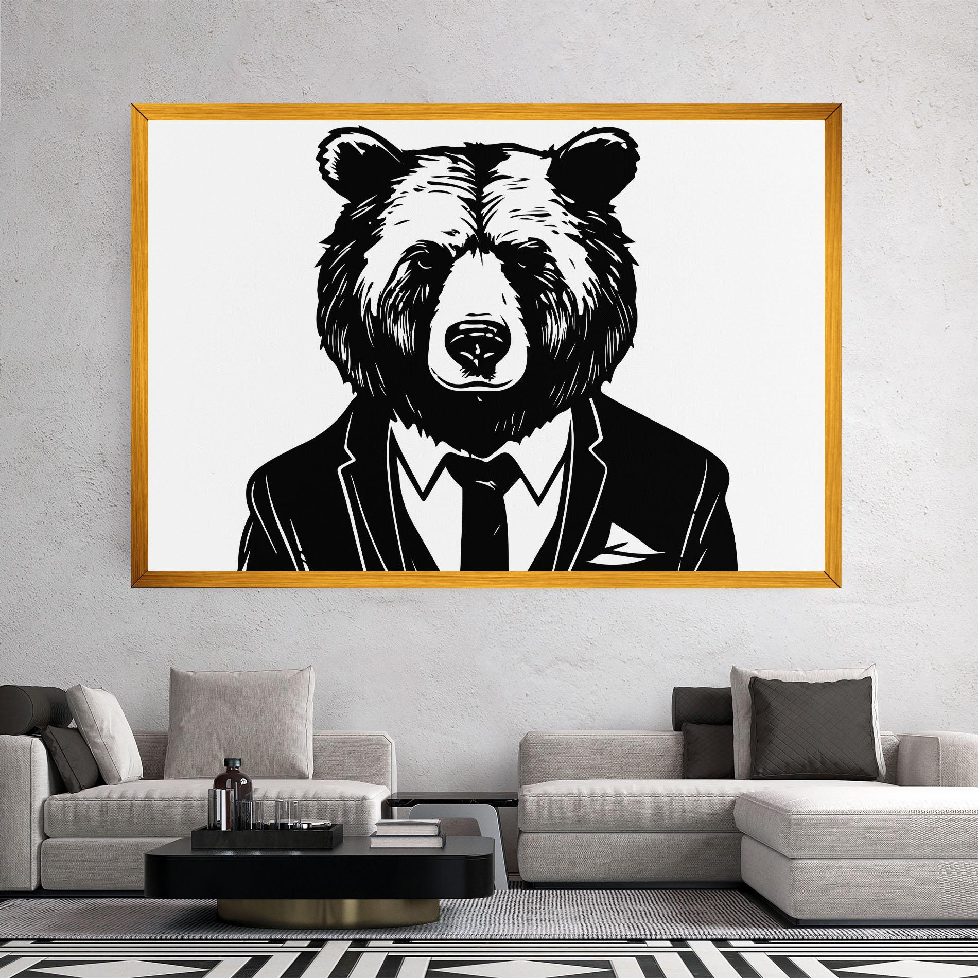 Vászonkép Business Bear mockup 2