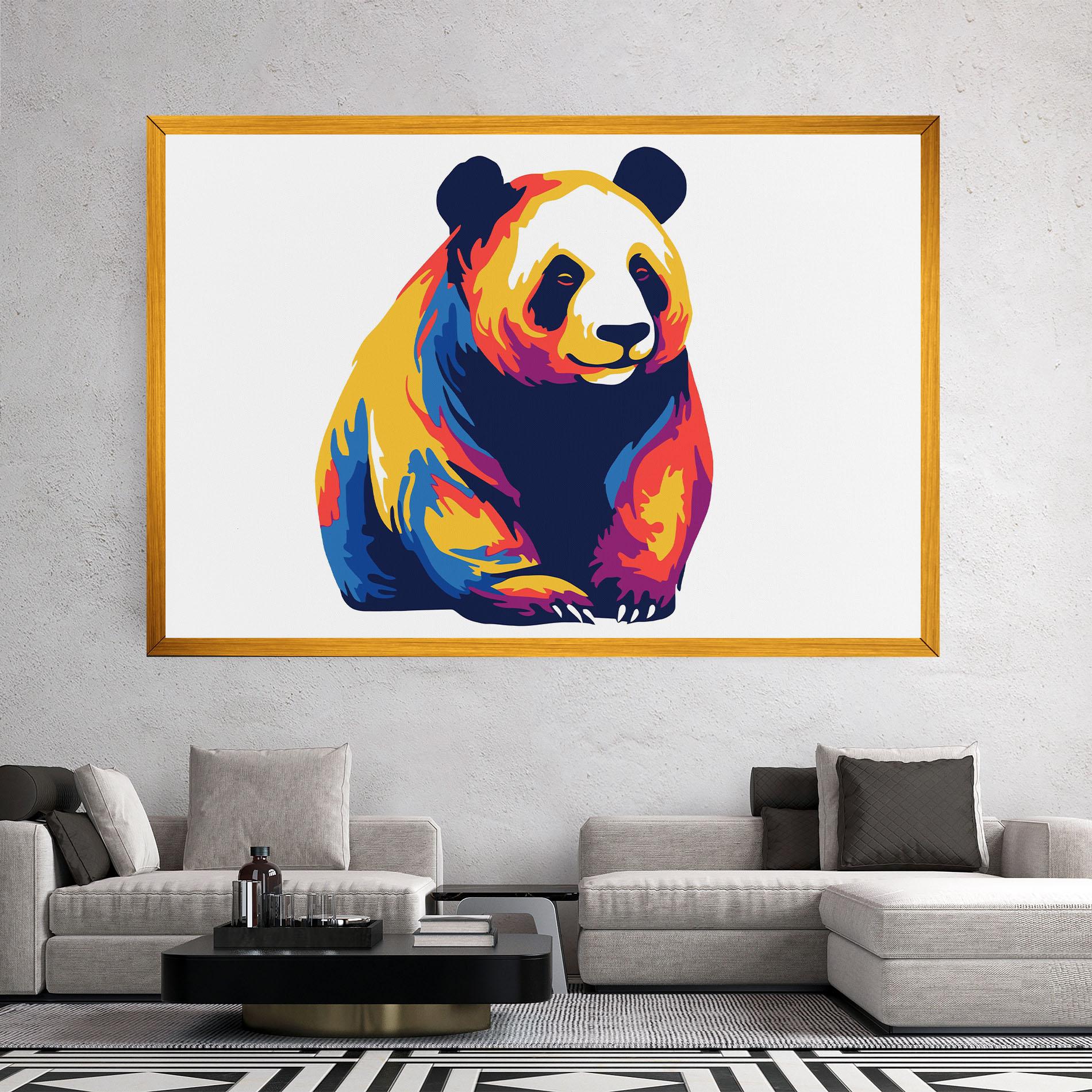 Vászonkép Cute Panda mockup 2