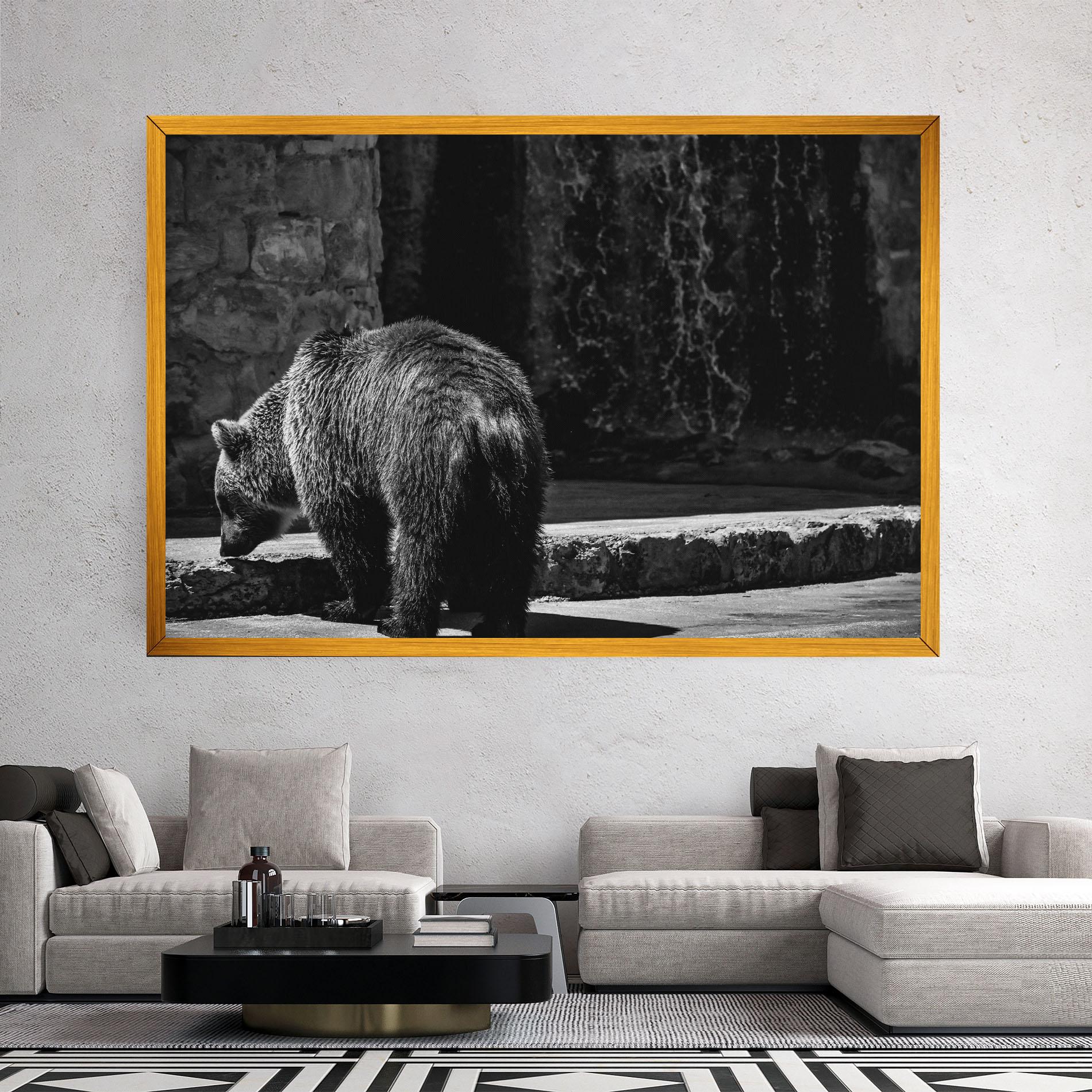 Vászonkép Grey Bear mockup 2