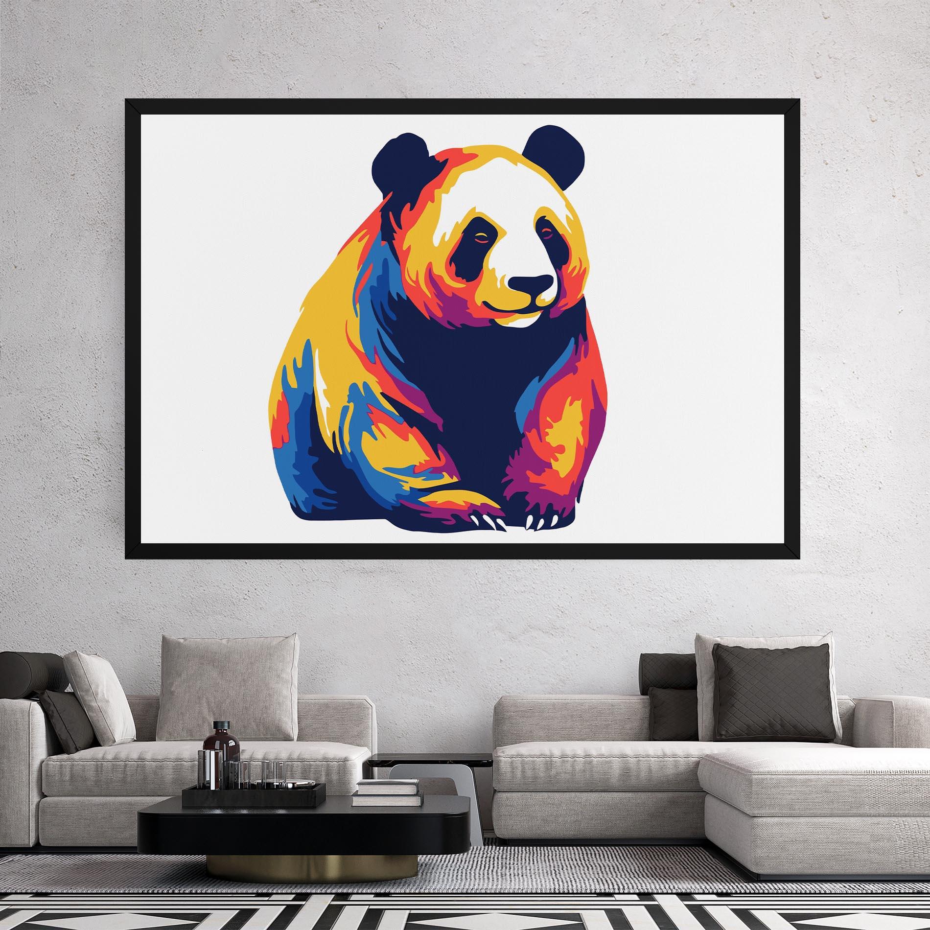 Vászonkép Cute Panda mockup 2