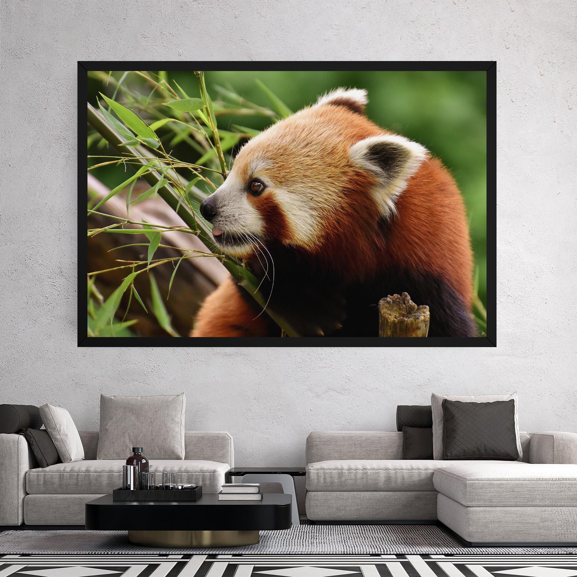 Vászonkép Cute Red Panda mockup 2