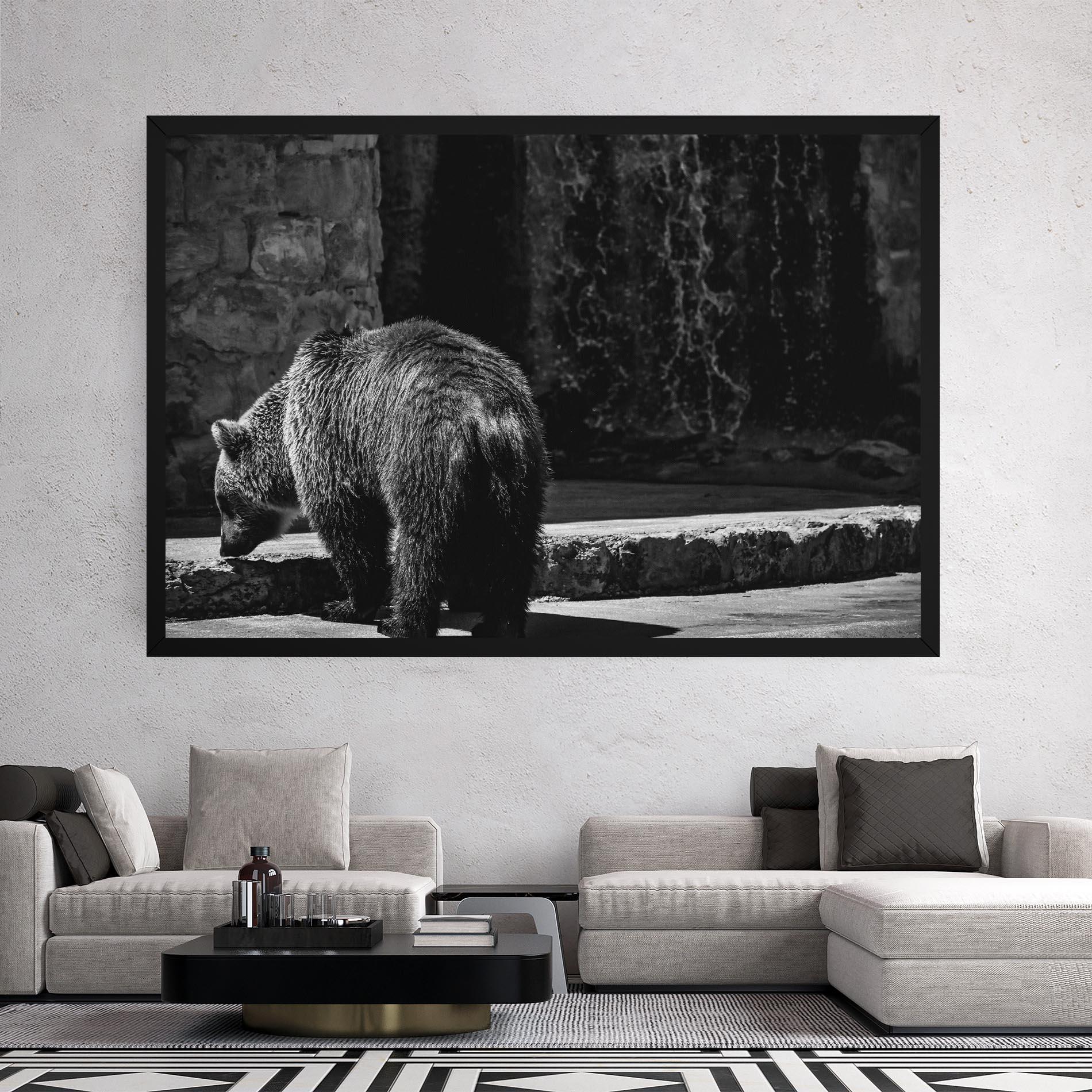 Vászonkép Grey Bear mockup 2