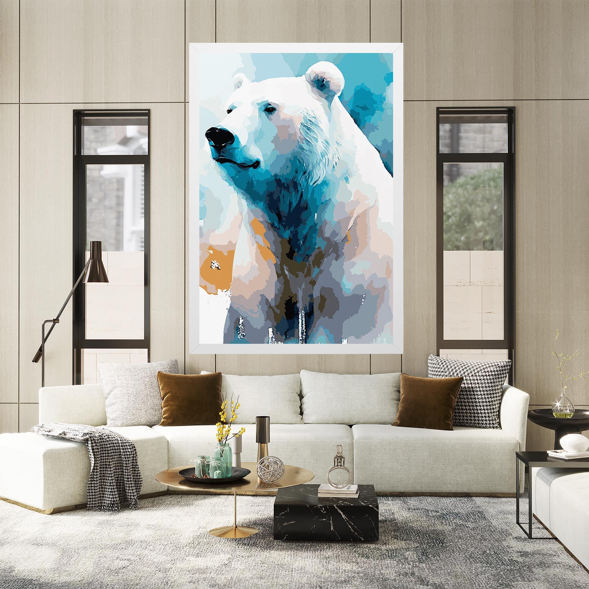 Vászonkép Beautiful Icebear mockup 2
