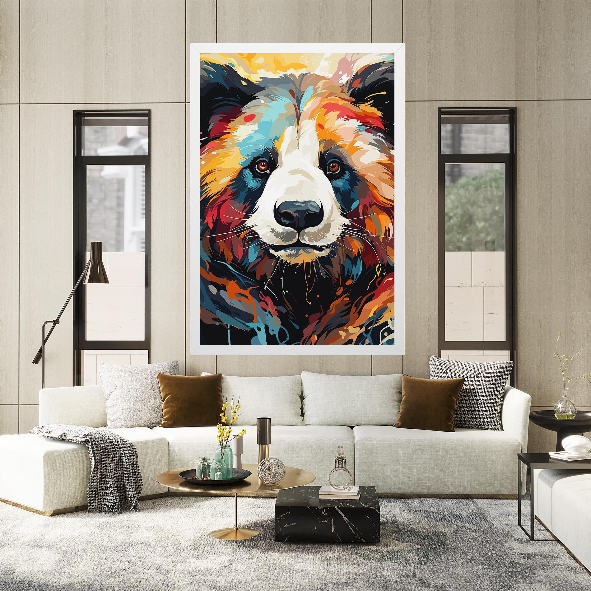 Vászonkép Cream Color Bear mockup 2