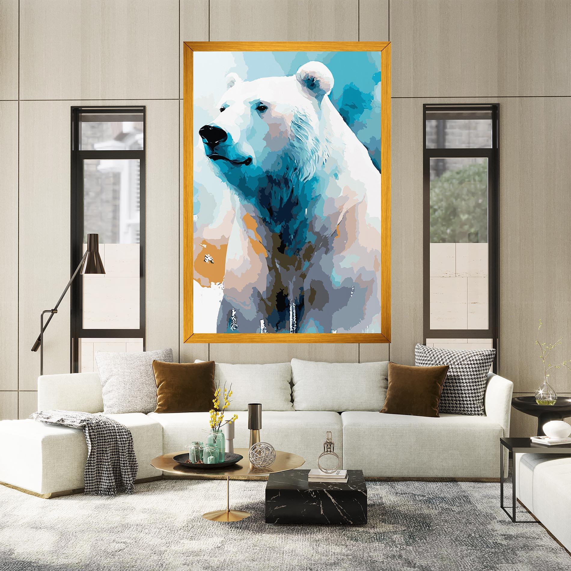 Vászonkép Beautiful Icebear mockup 2
