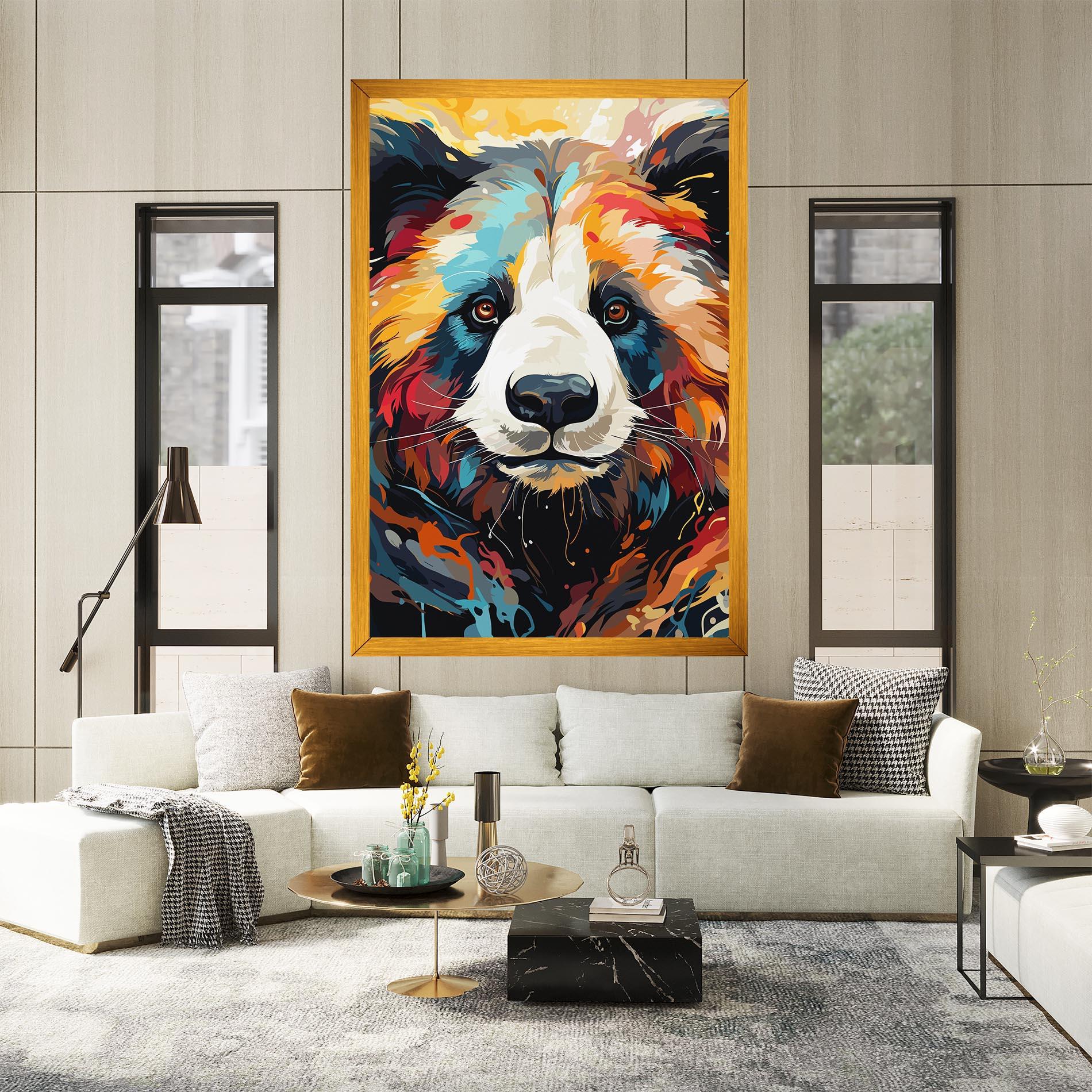 Vászonkép Cream Color Bear mockup 2