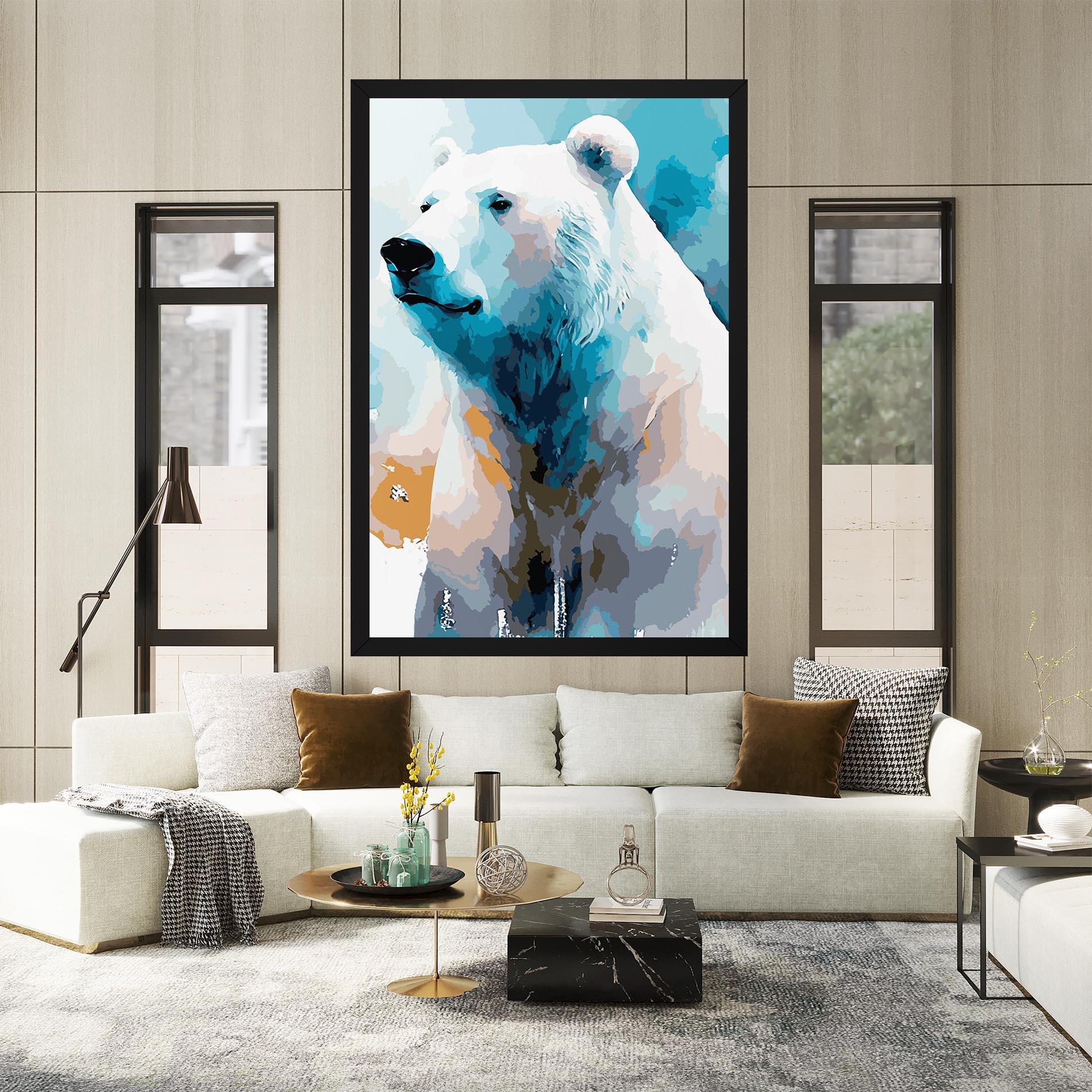 Vászonkép Beautiful Icebear mockup 2