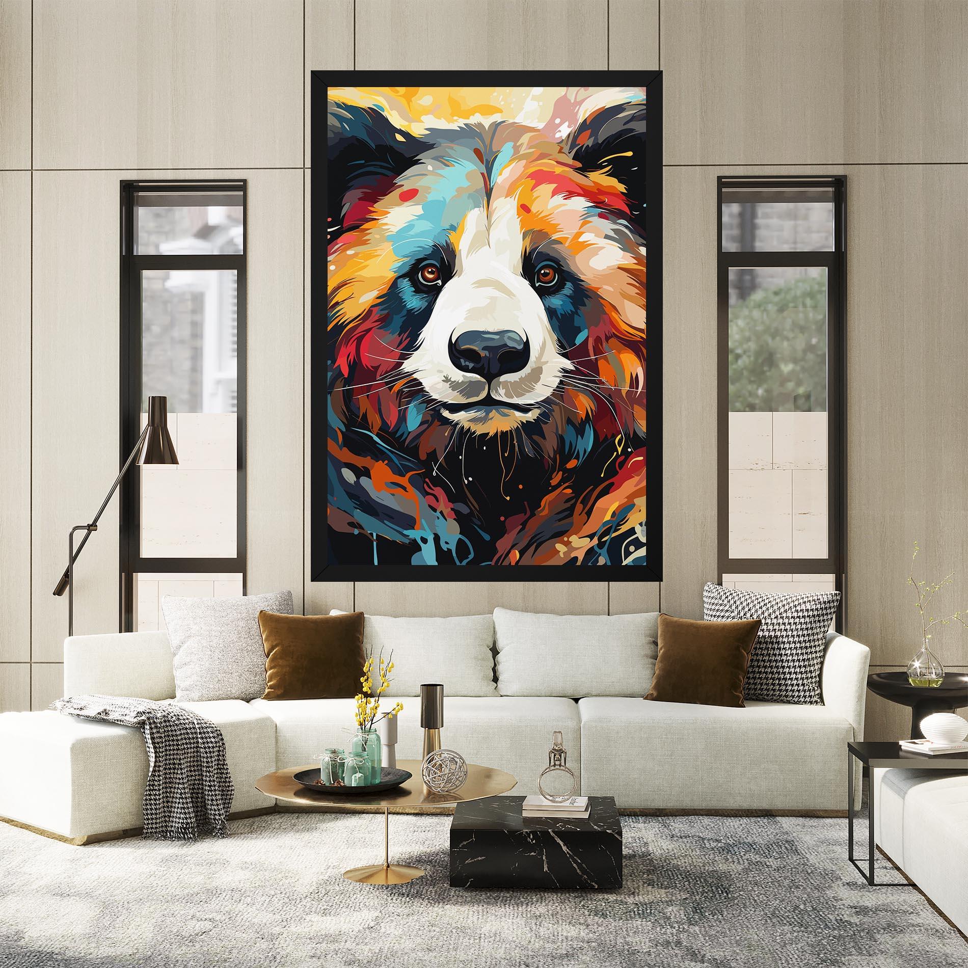 Vászonkép Cream Color Bear mockup 2