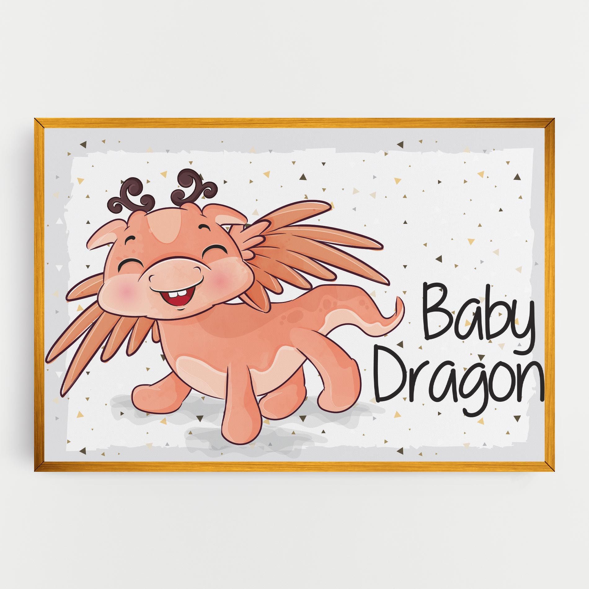Baby Cute Dragon mockup 0