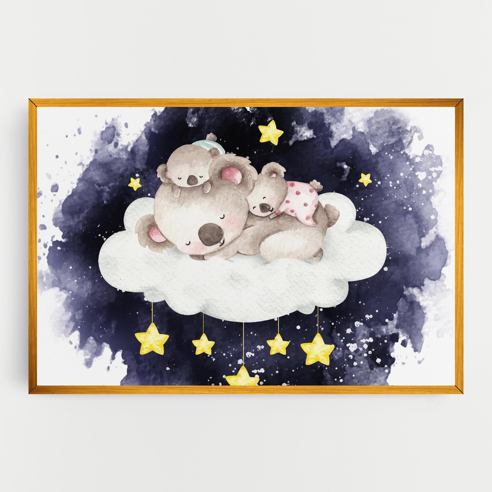 Baby Koala Sleeping mockup 0