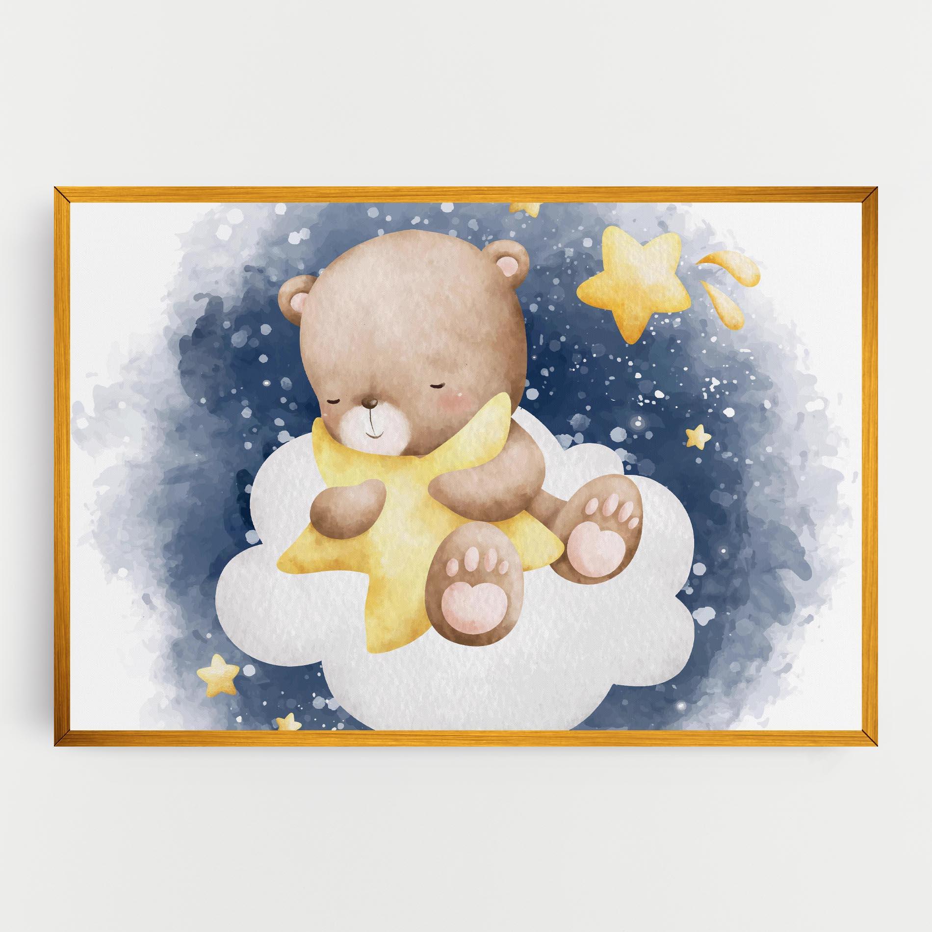 Vászonkép Bear Cloud Star mockup 0
