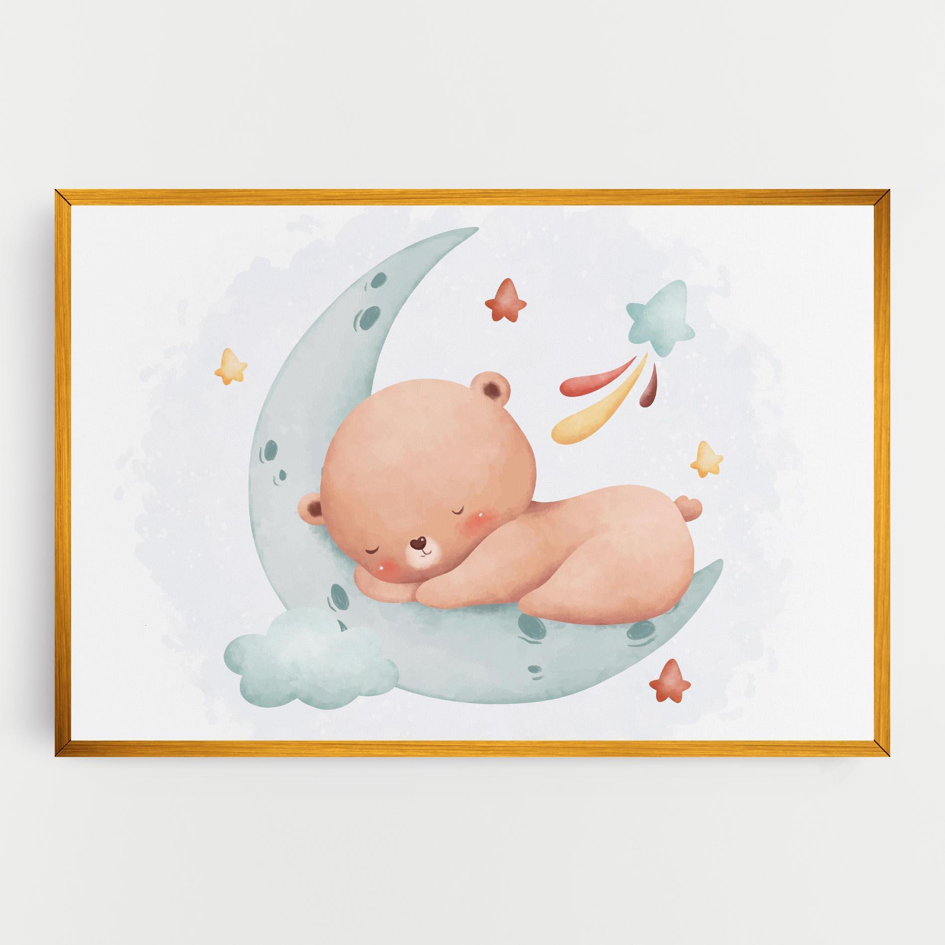 Vászonkép Blue Moon Bear mockup 0