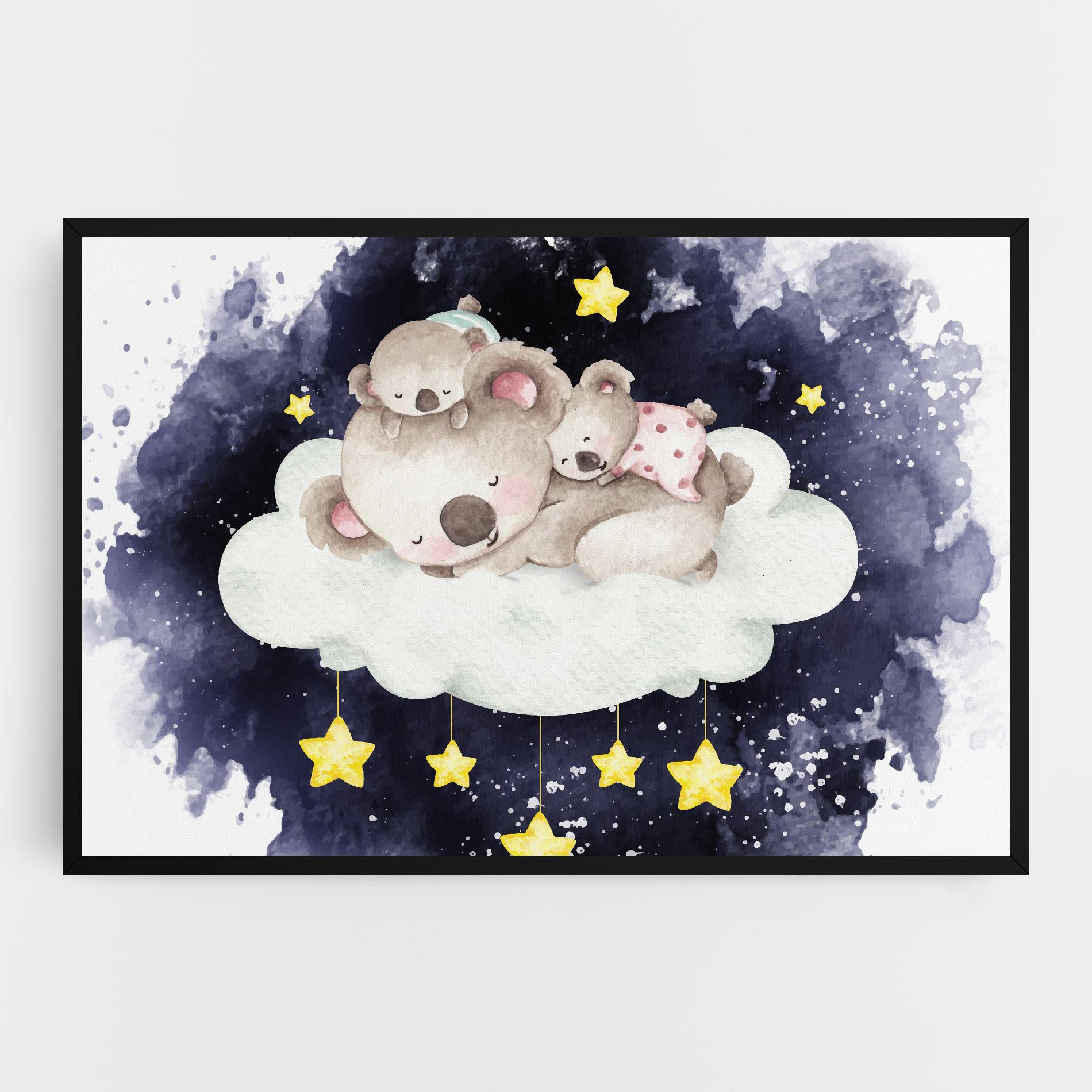 Vászonkép Baby Koala Sleeping mockup 0