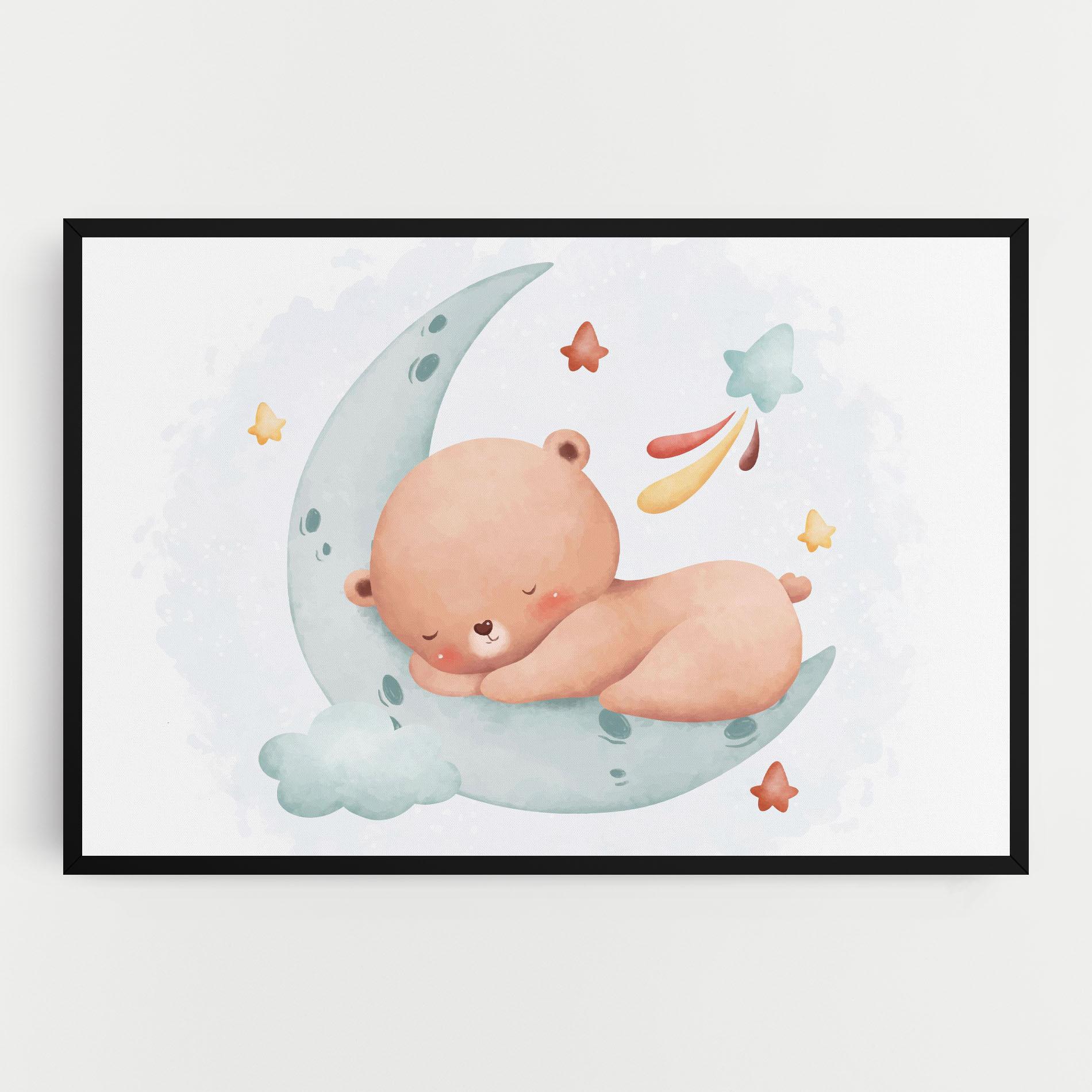 Vászonkép Blue Moon Bear mockup 0