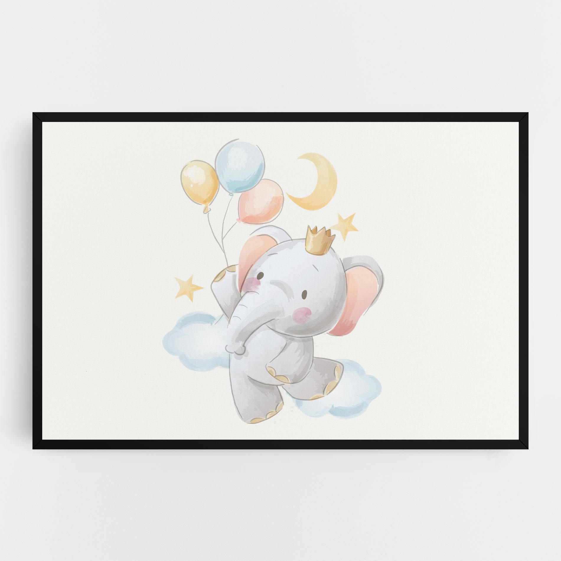 Vászonkép Elephant Flying mockup 0