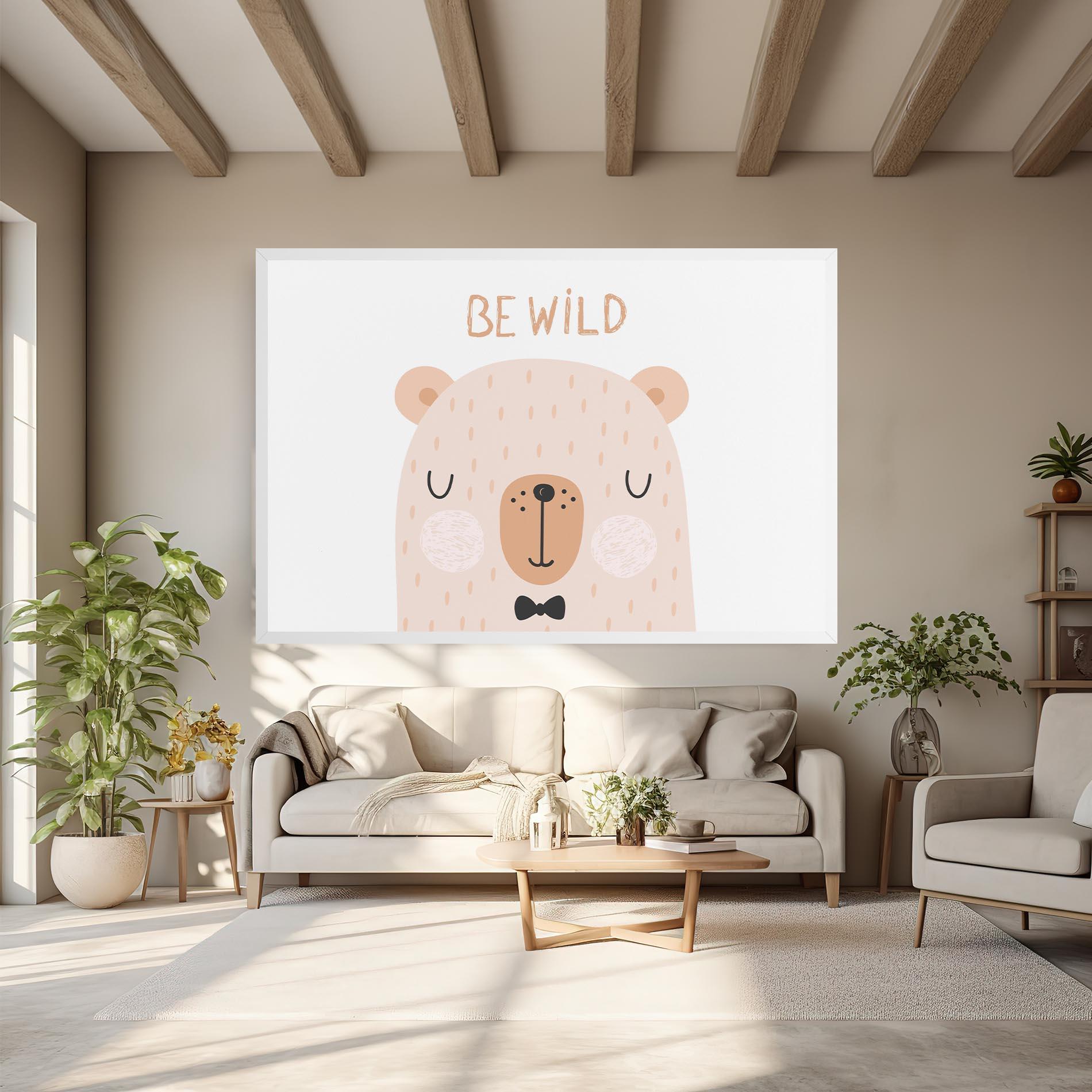 Vászonkép Bear Be Wild mockup 6