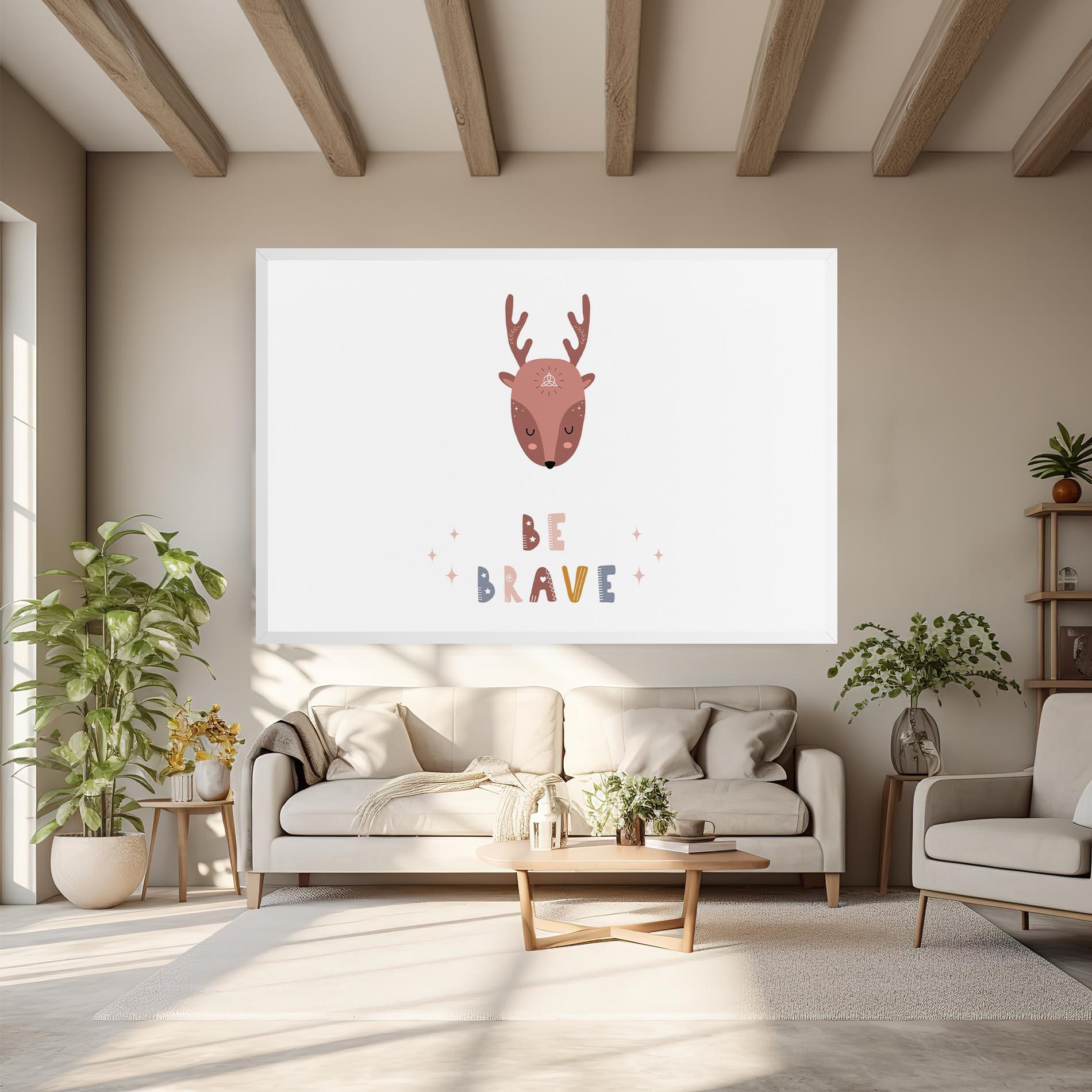 Vászonkép Brave Deer mockup 6