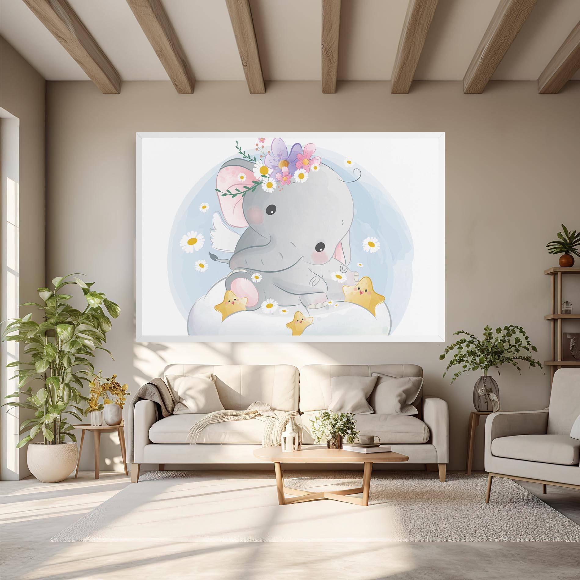 Vászonkép Elephant Stars mockup 6