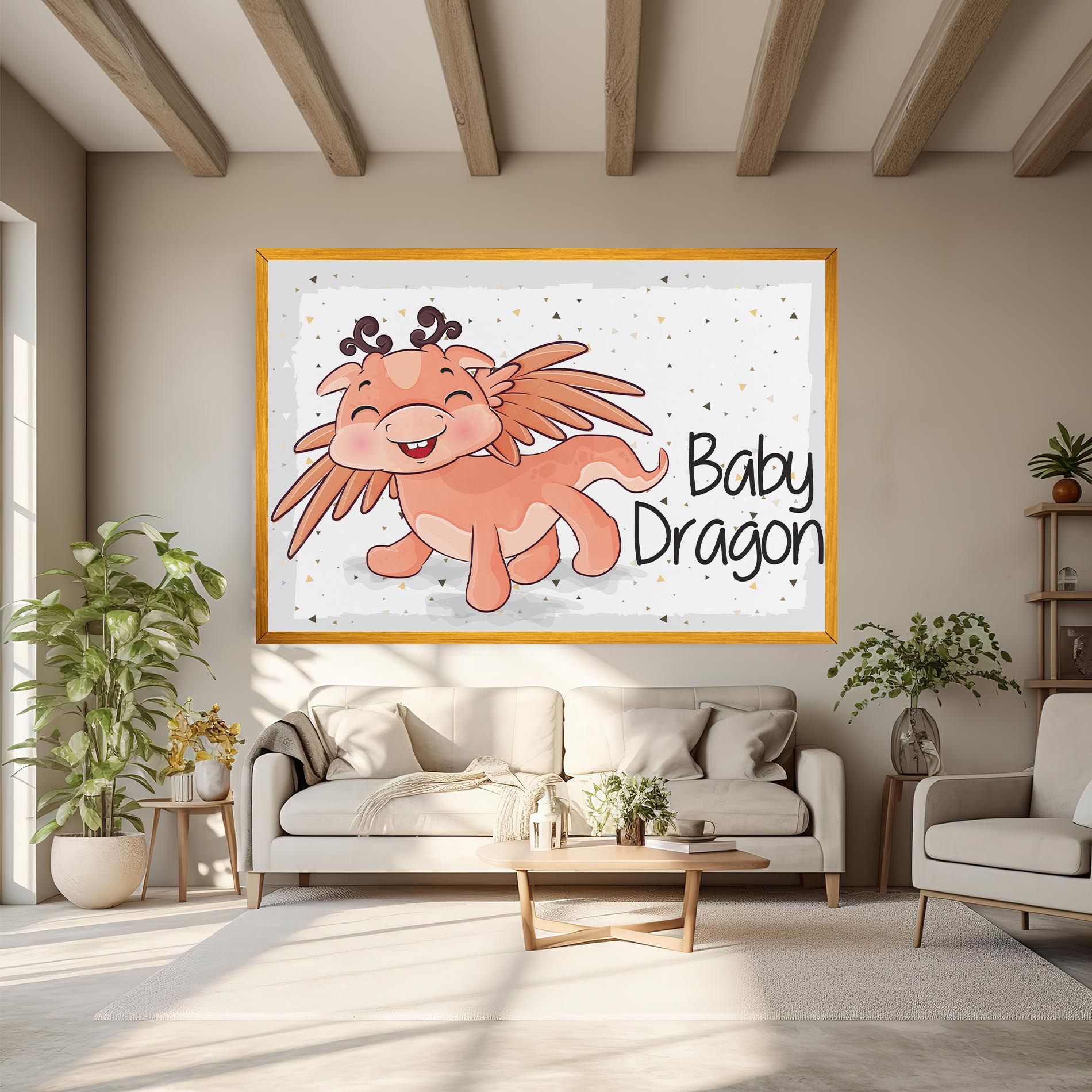 Baby Cute Dragon mockup 6